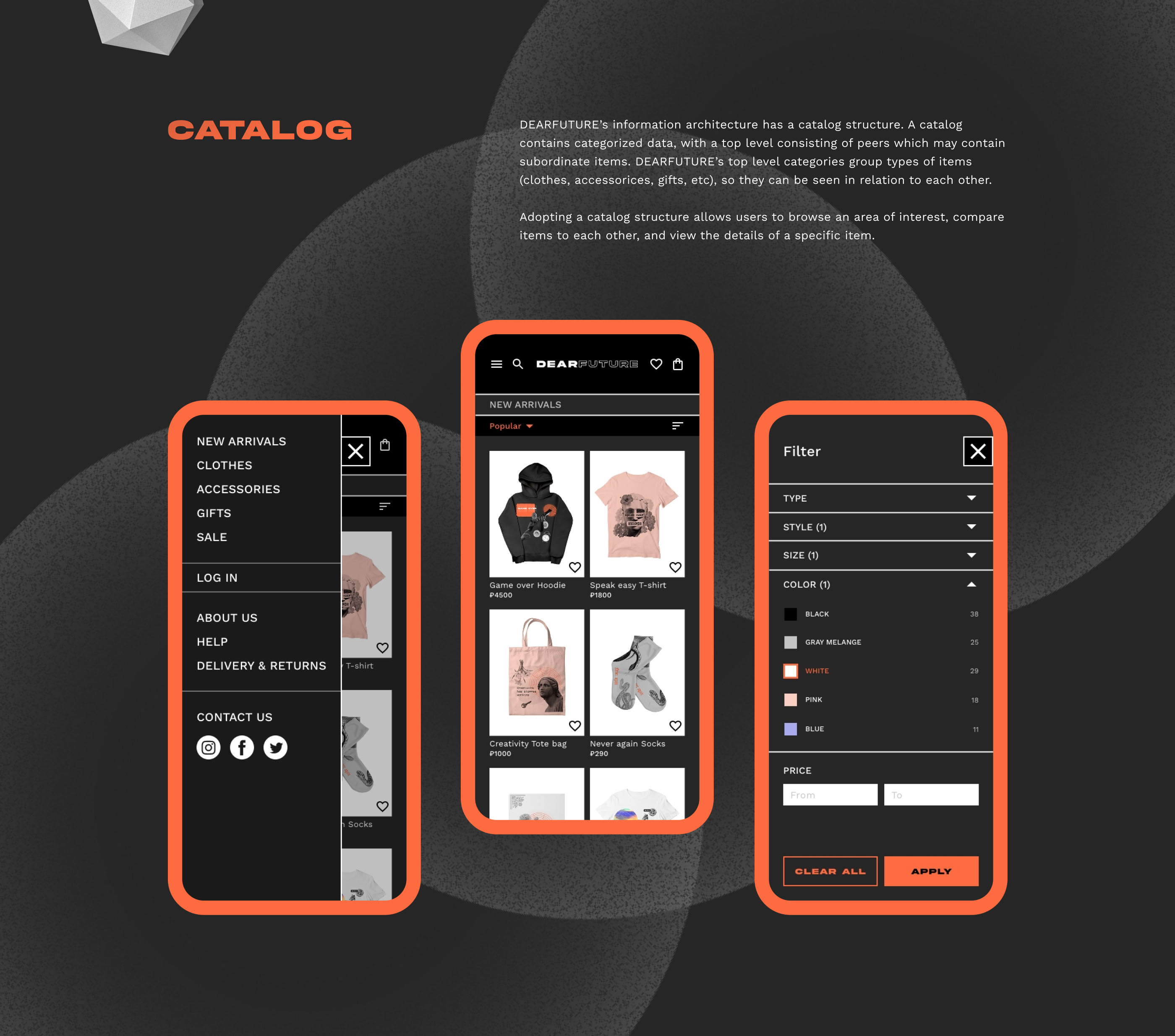 DEARFUTURE — Responsive Website Design Case study — Изображение №6 — Интерфейсы на Dprofile