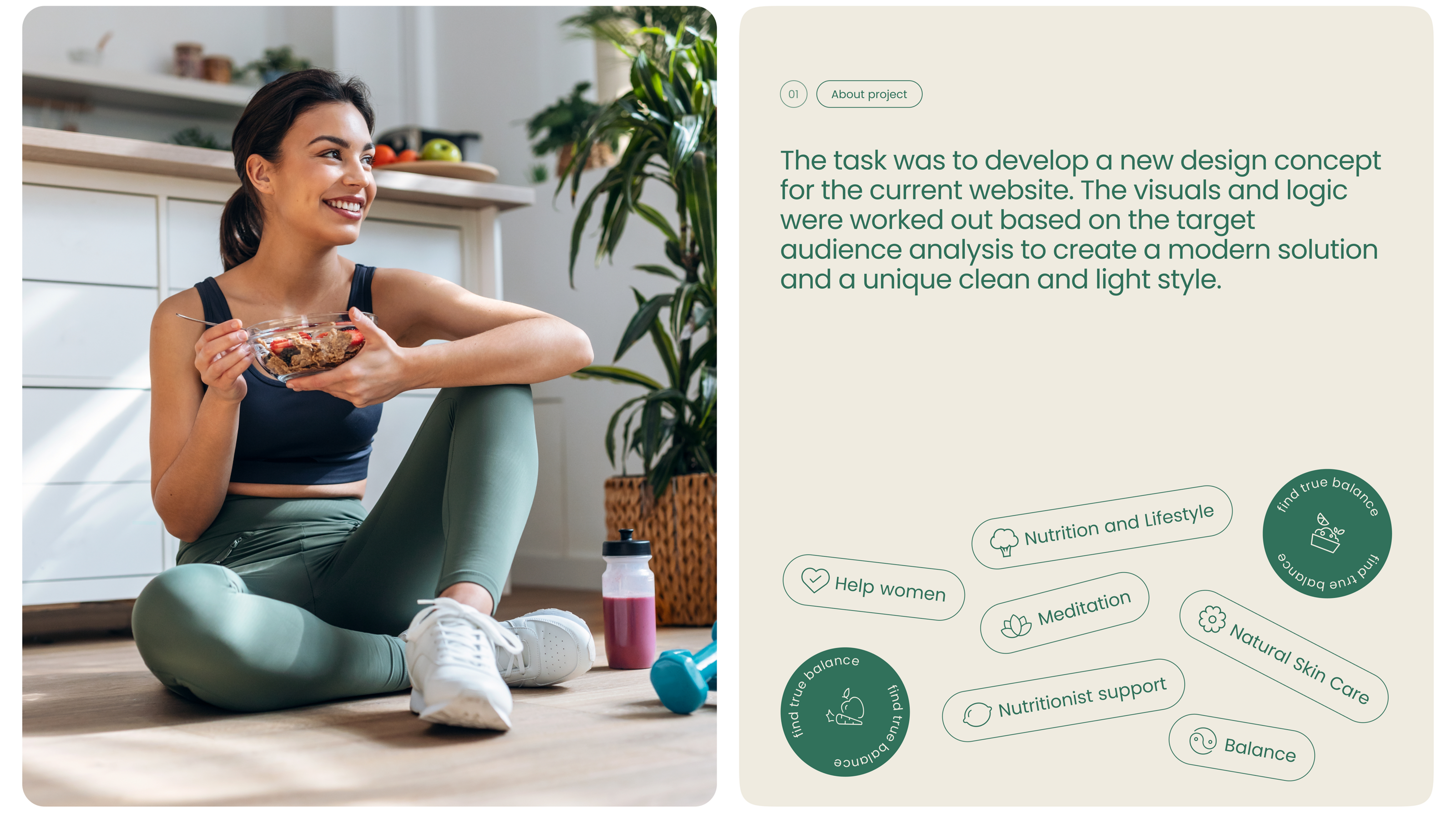Nutrition & lifestyle - Website — Изображение №1 — Интерфейсы на Dprofile