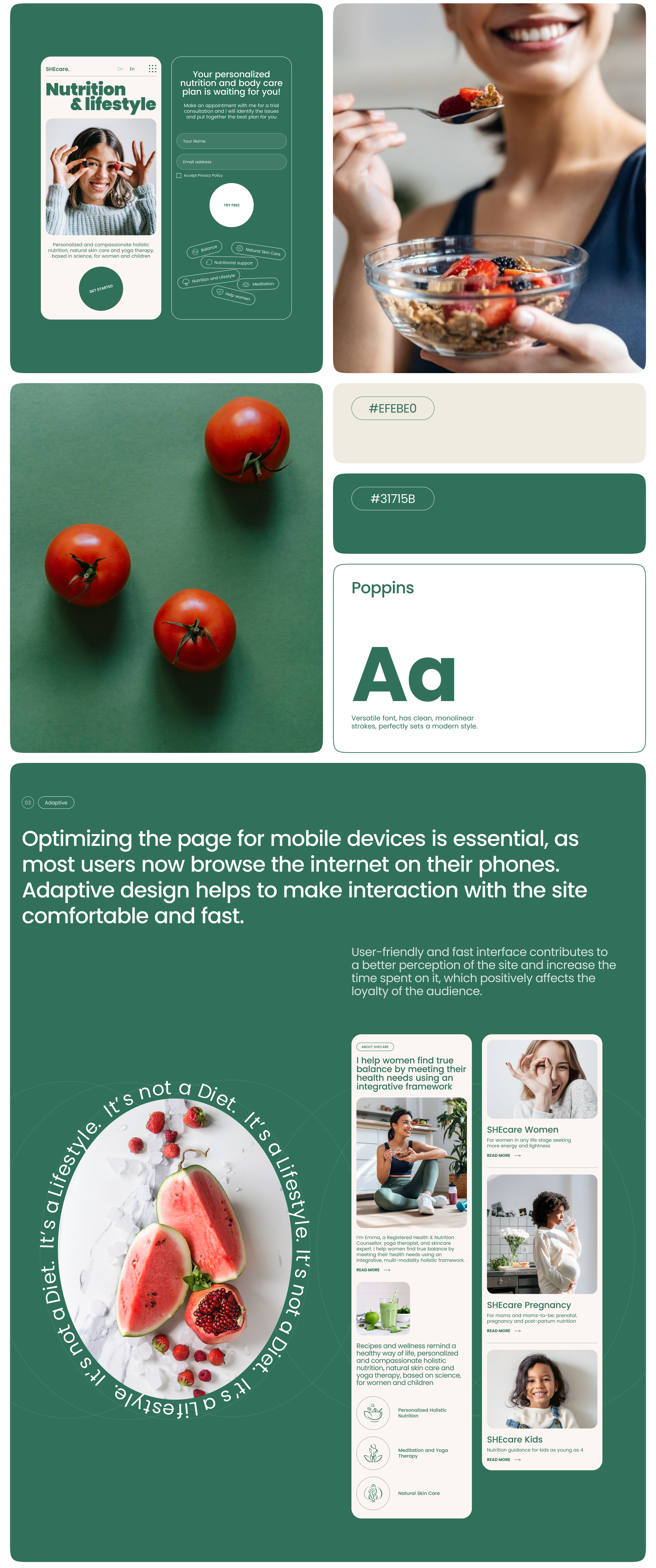 Nutrition & lifestyle - Website — Изображение №3 — Интерфейсы на Dprofile