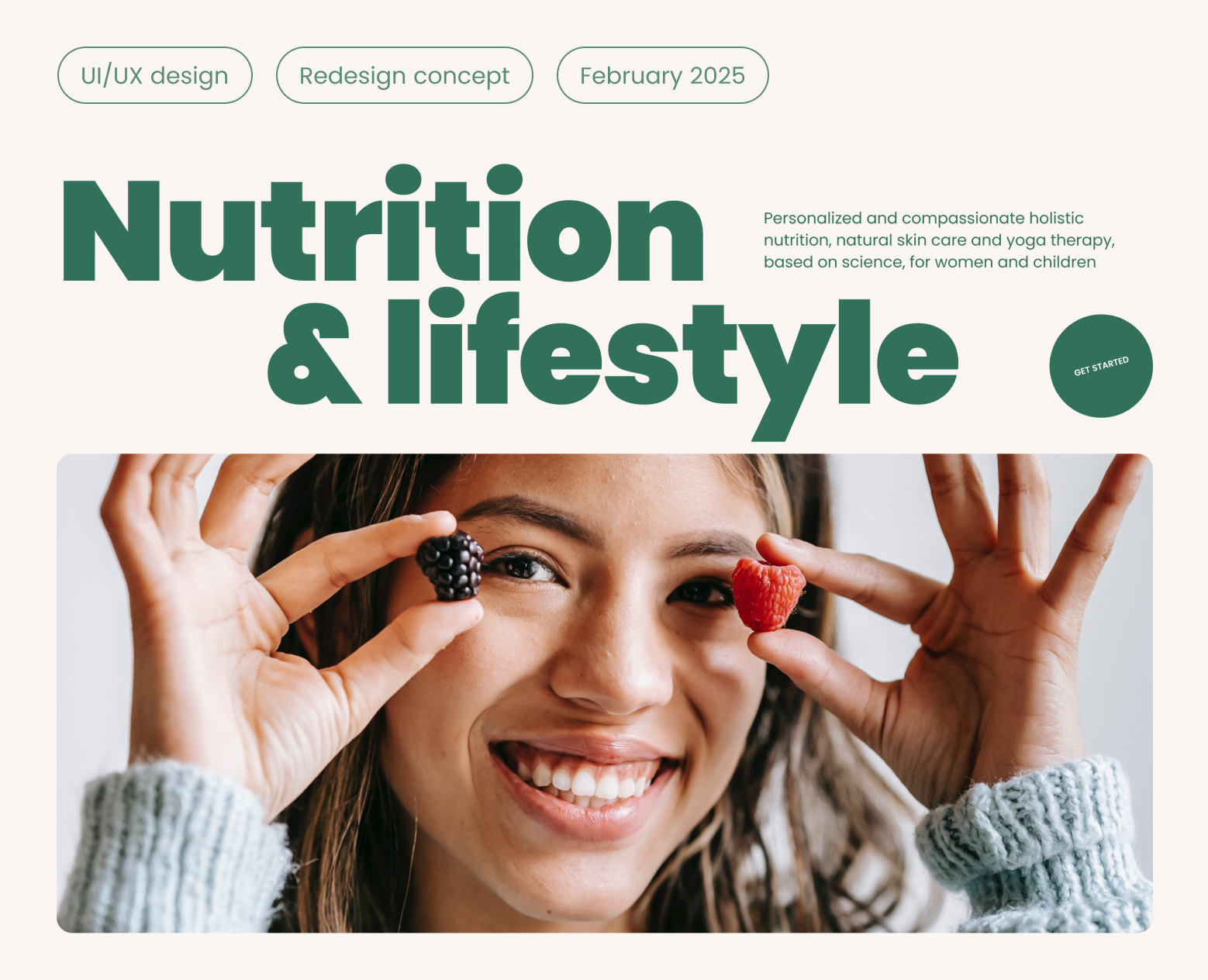 Nutrition & lifestyle - Website — Интерфейсы на Dprofile