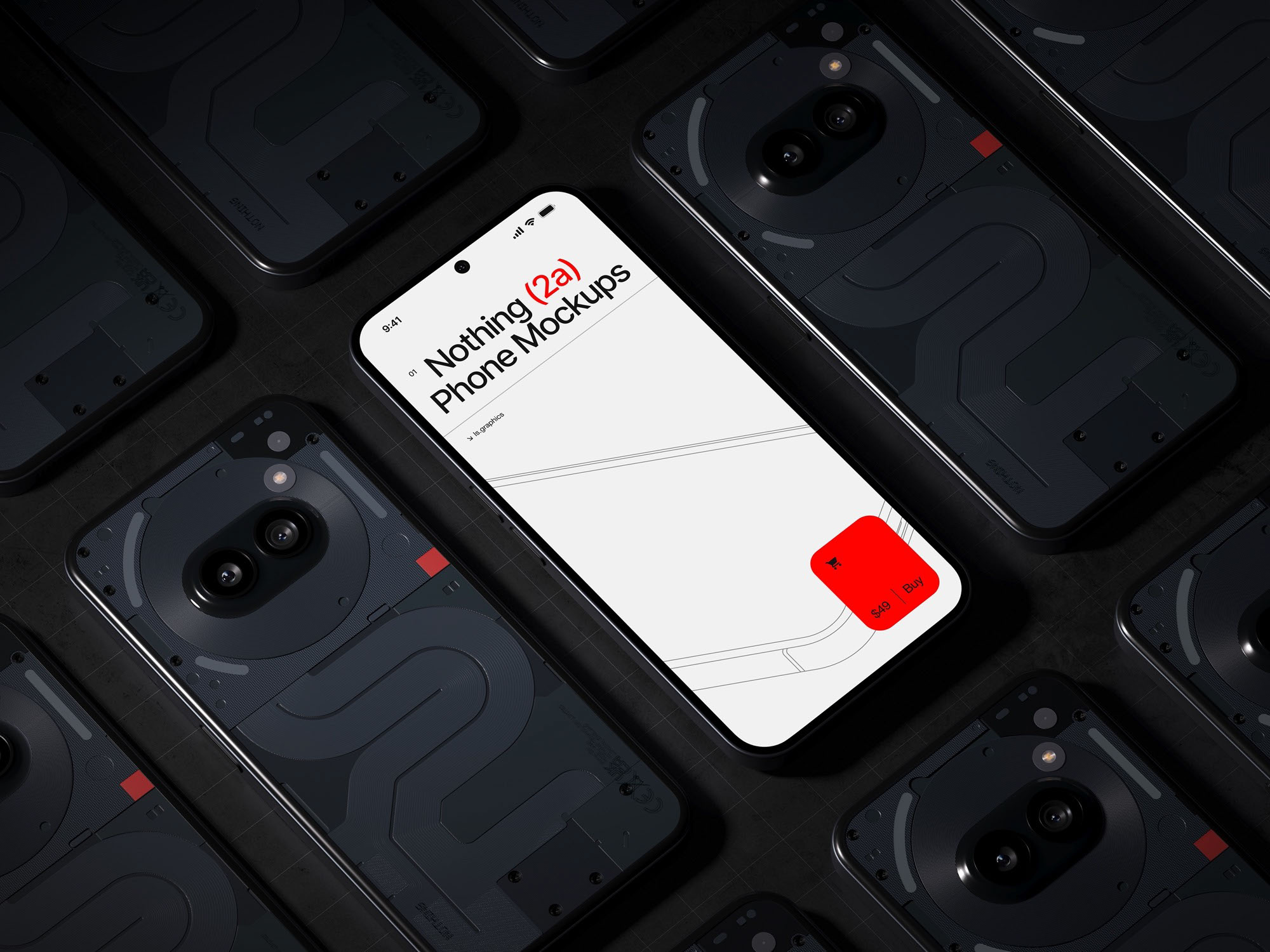 Nothing Phone (2a) Mockups — Изображение №3 — Графика, 3D на Dprofile