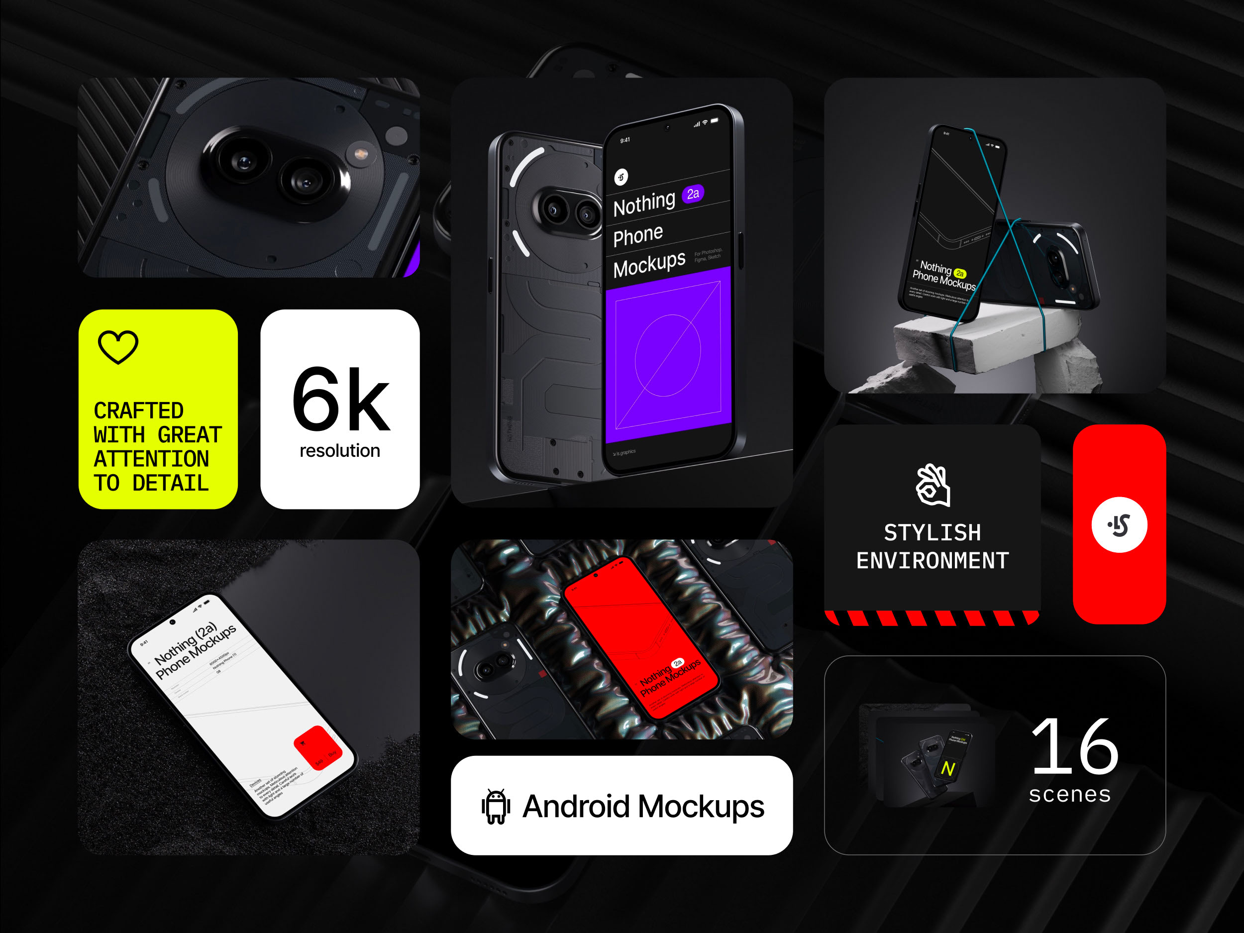 Nothing Phone (2a) Mockups — Изображение №2 — Графика, 3D на Dprofile