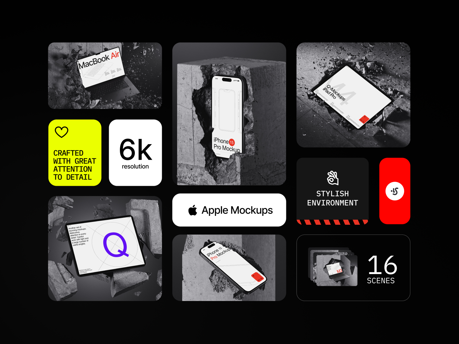 Q-Mockups: iPhone 15 Pro — Изображение №1 — Брендинг, 3D на Dprofile