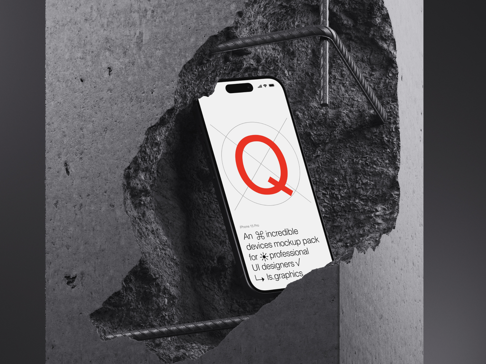 Q-Mockups: iPhone 15 Pro — Изображение №2 — Брендинг, 3D на Dprofile