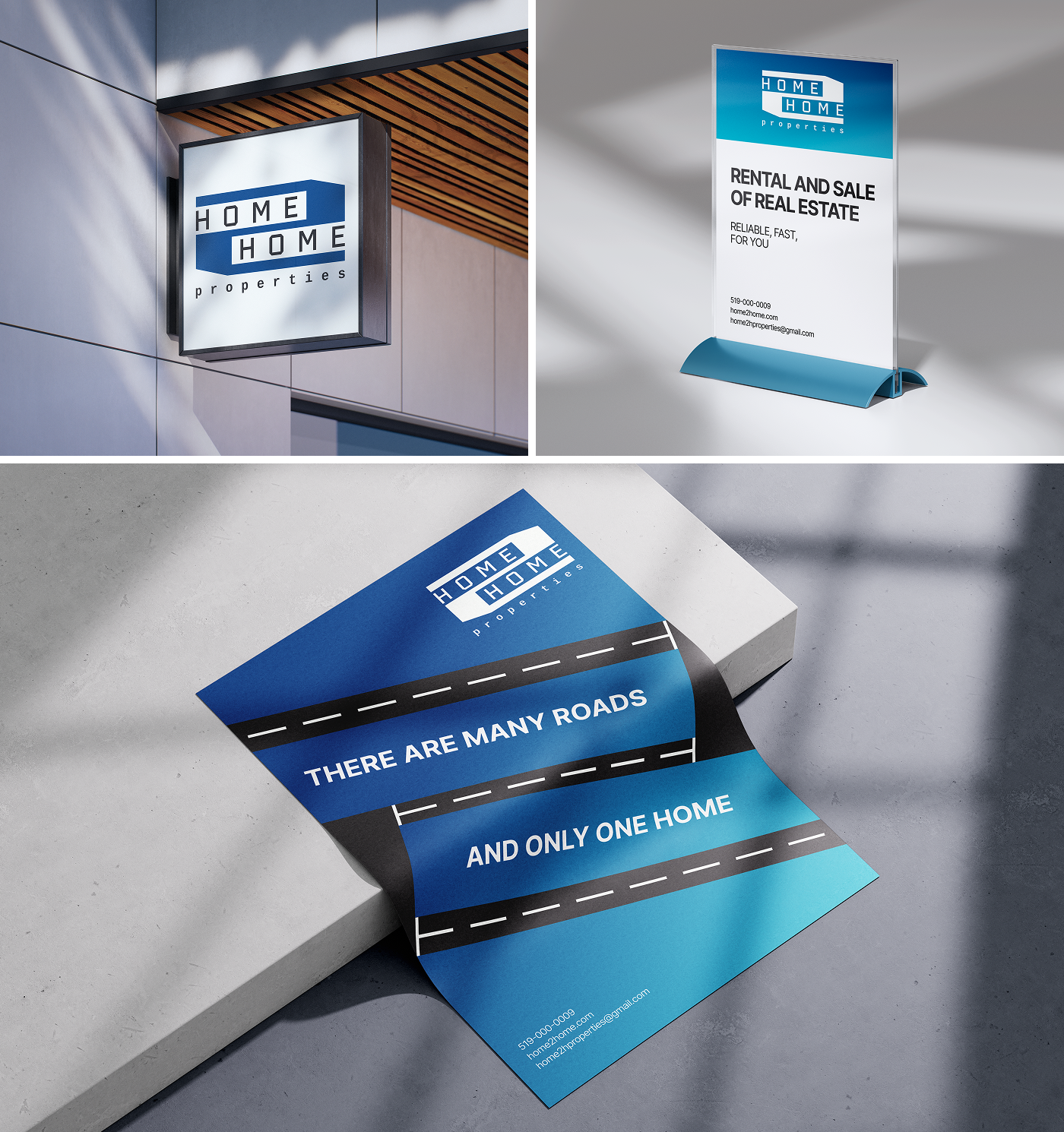 HOME 2 HOME properties - новый логотип — Изображение №7 — Брендинг на Dprofile