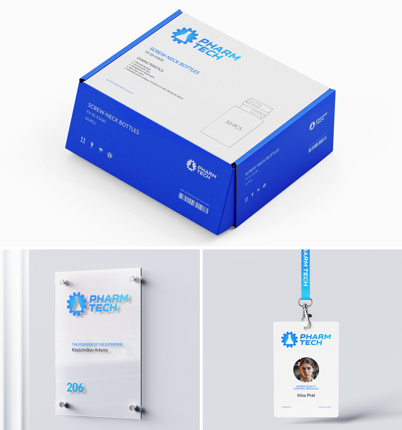 PHARMTECH - новый логотип — Изображение №8 — Брендинг на Dprofile