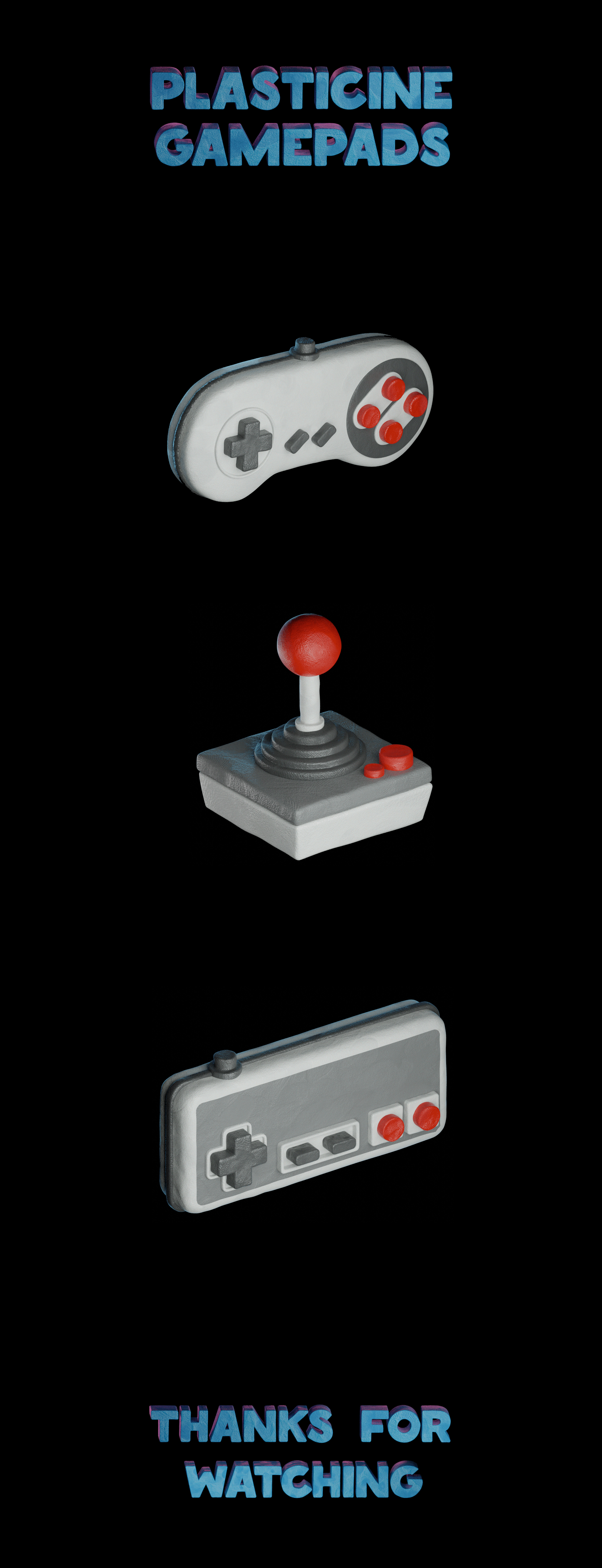 Plasticine Gamepads — Изображение №1 — Графика, 3D на Dprofile