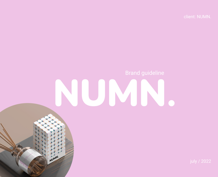 Гайдлайн для бренда NUMN. — Брендинг, Графика на Dprofile