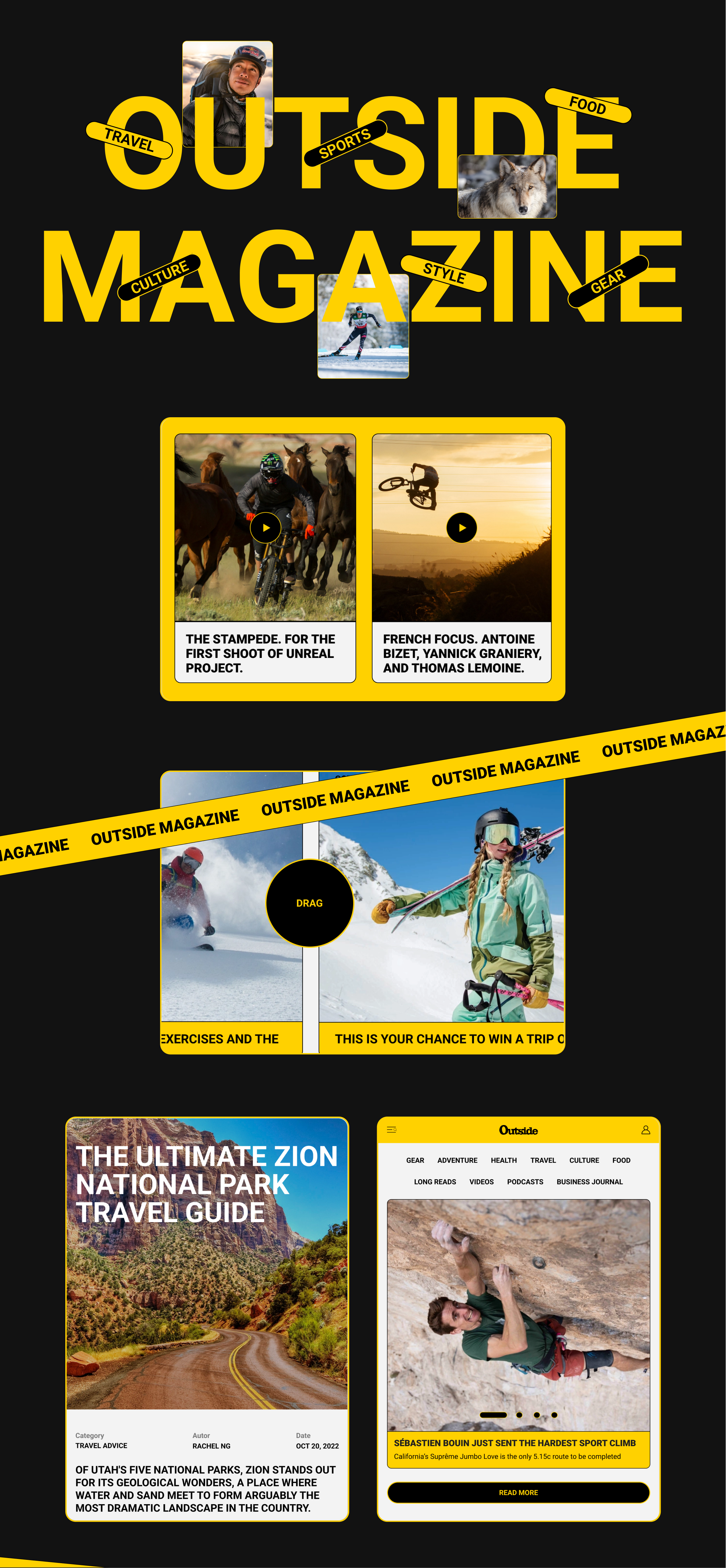 OUTSIDE MAGAZINE — Изображение №4 — Интерфейсы, Графика на Dprofile