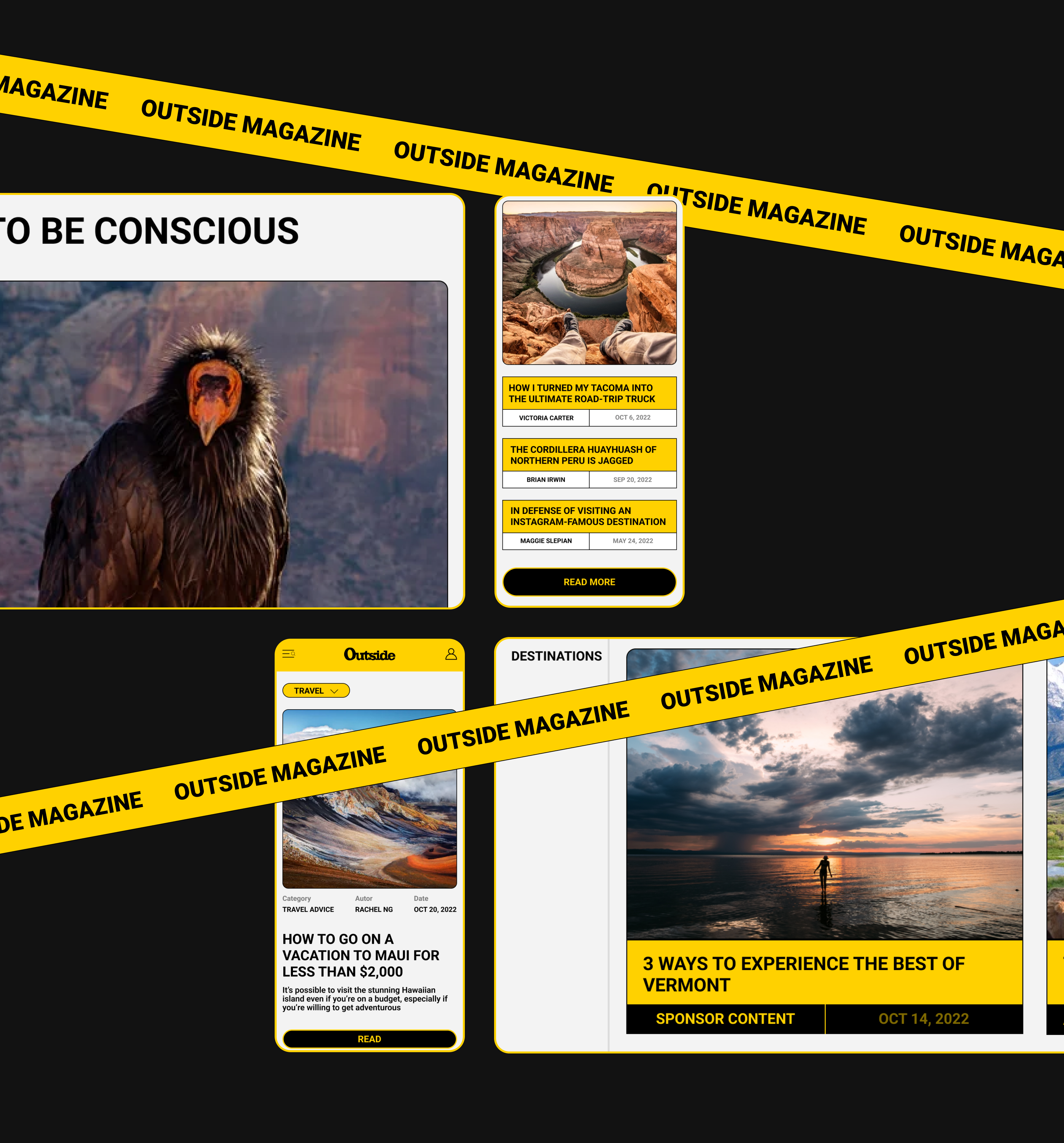 OUTSIDE MAGAZINE — Изображение №2 — Интерфейсы, Графика на Dprofile