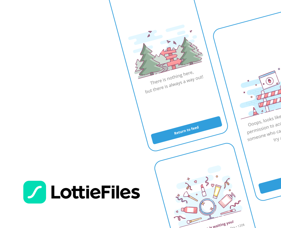 UI animation LottieFiles — Анимация на Dprofile