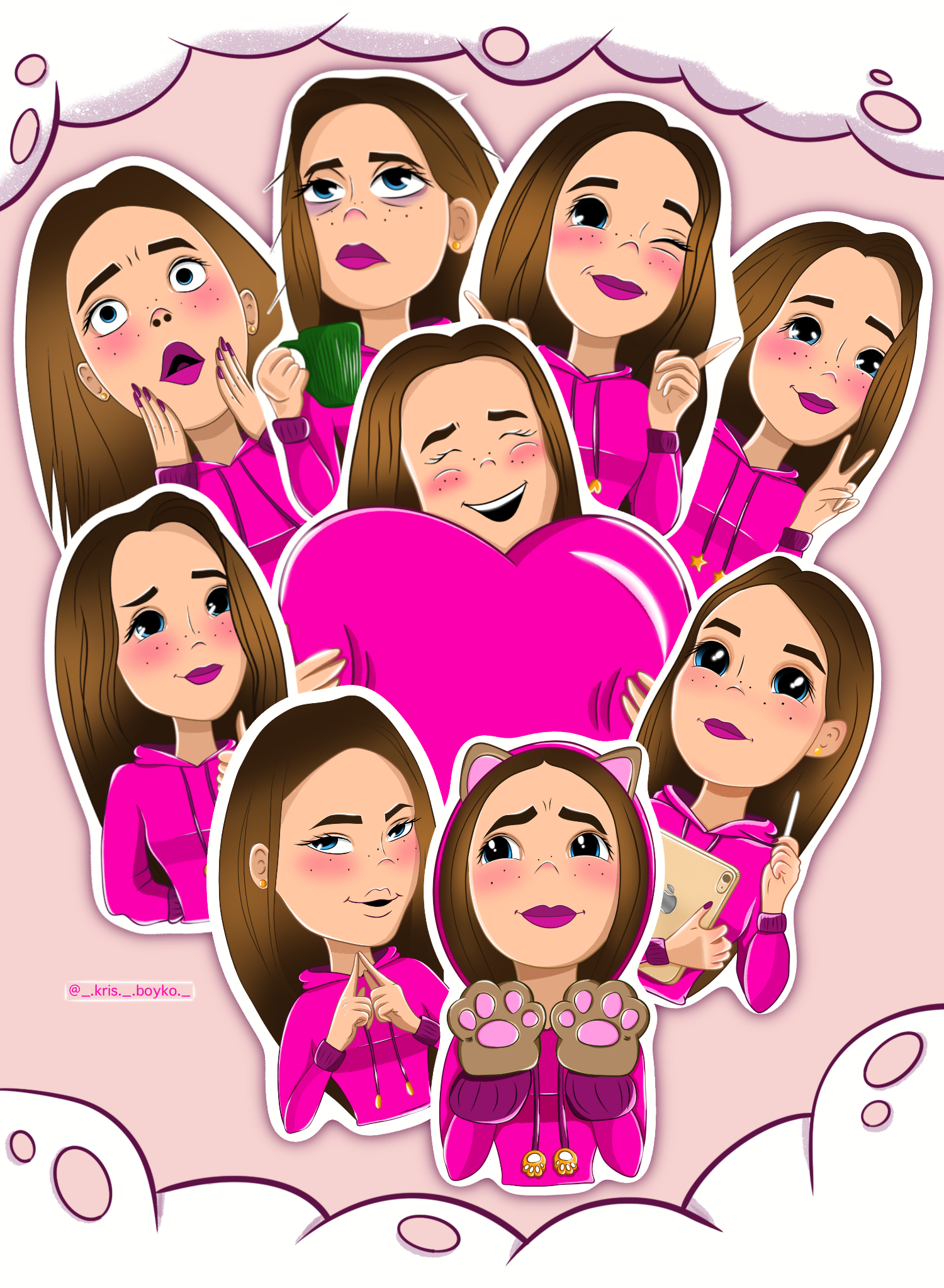 Персональный стикерпак — Изображение №4 — Иллюстрация на Dprofile