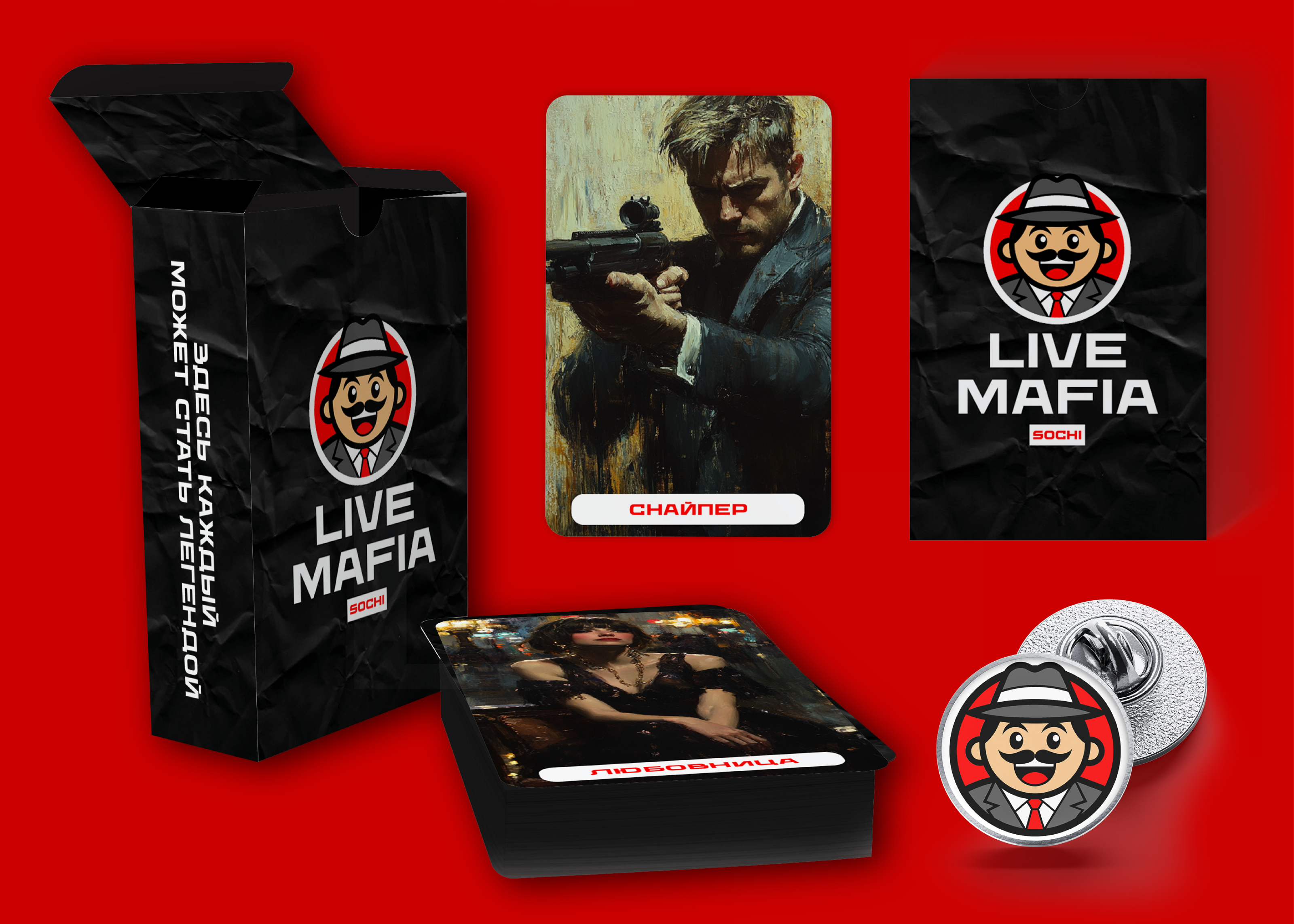 Mafia Club | Логотип | Фирстиль | Упаковка — Изображение №8 — Брендинг на Dprofile