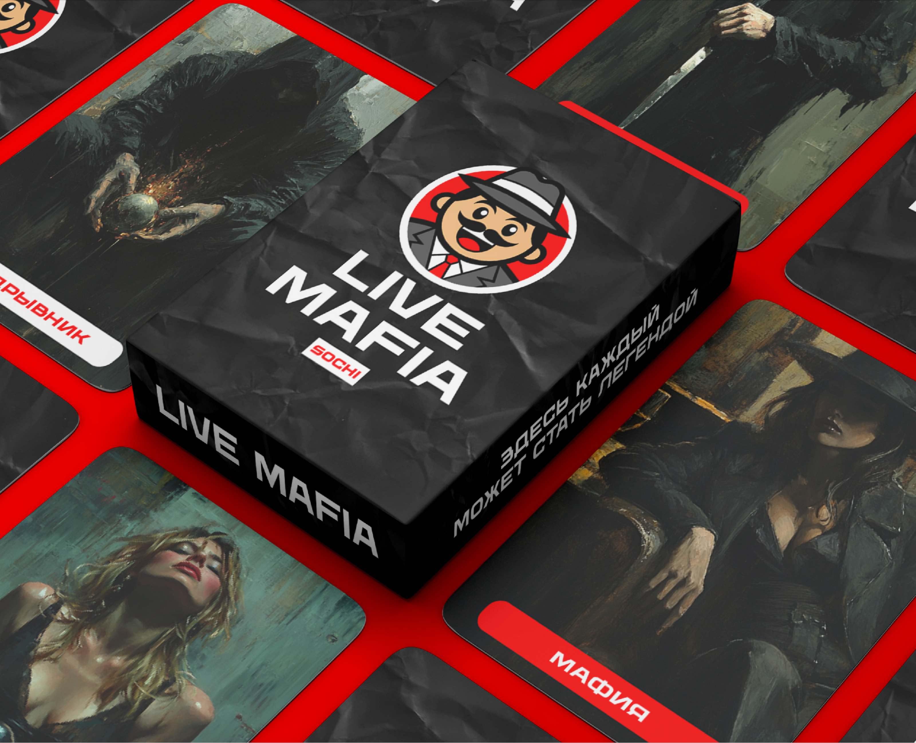 Mafia Club | Логотип | Фирстиль | Упаковка — Брендинг на Dprofile