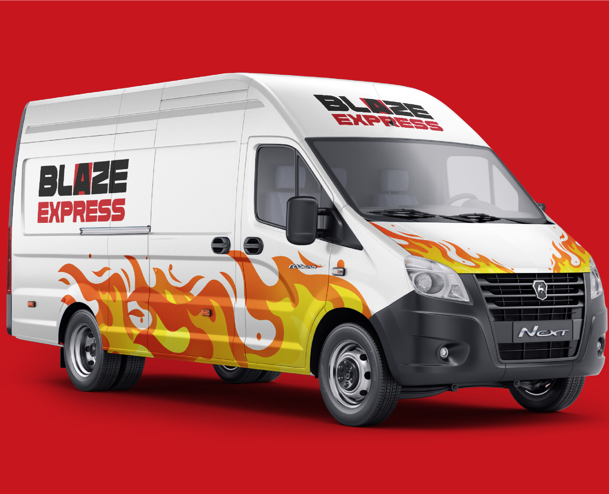 Blaze Express | Логотип | Фирстиль | Брендбук — Брендинг, Графика на Dprofile