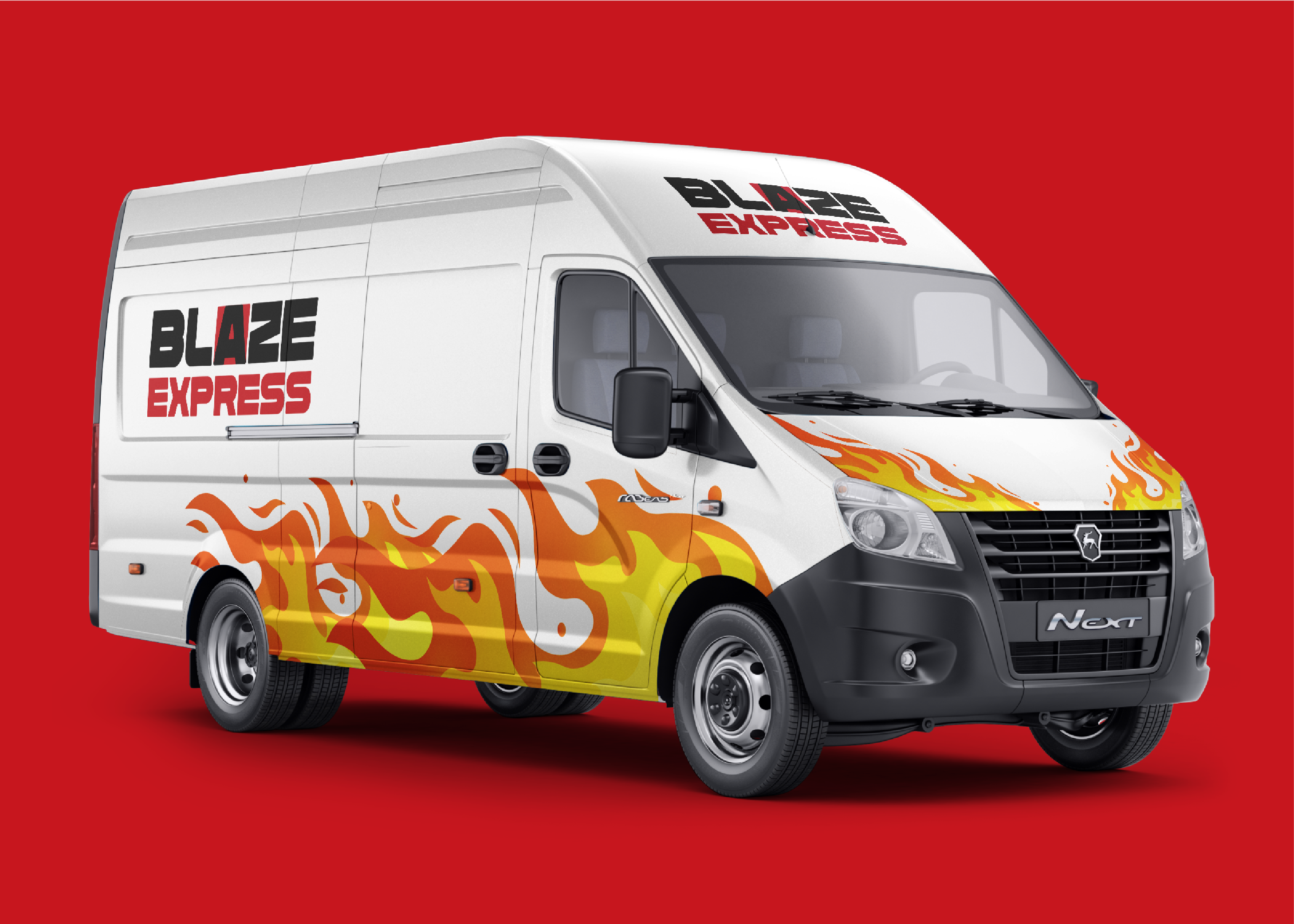 Blaze Express | Логотип | Фирстиль | Брендбук — Изображение №14 — Брендинг, Графика на Dprofile