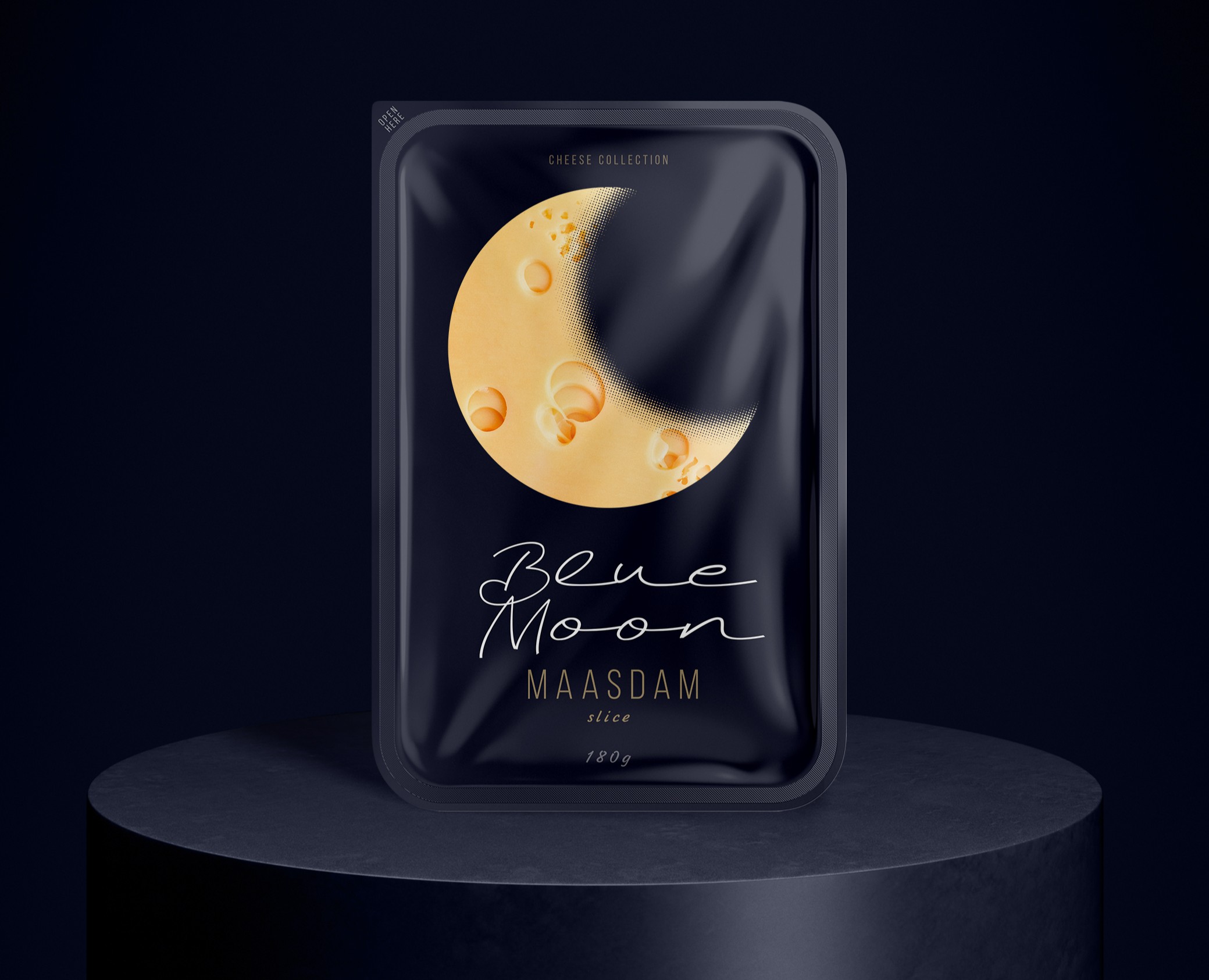 Blue Moon C H E E S E — Брендинг, Графика на Dprofile