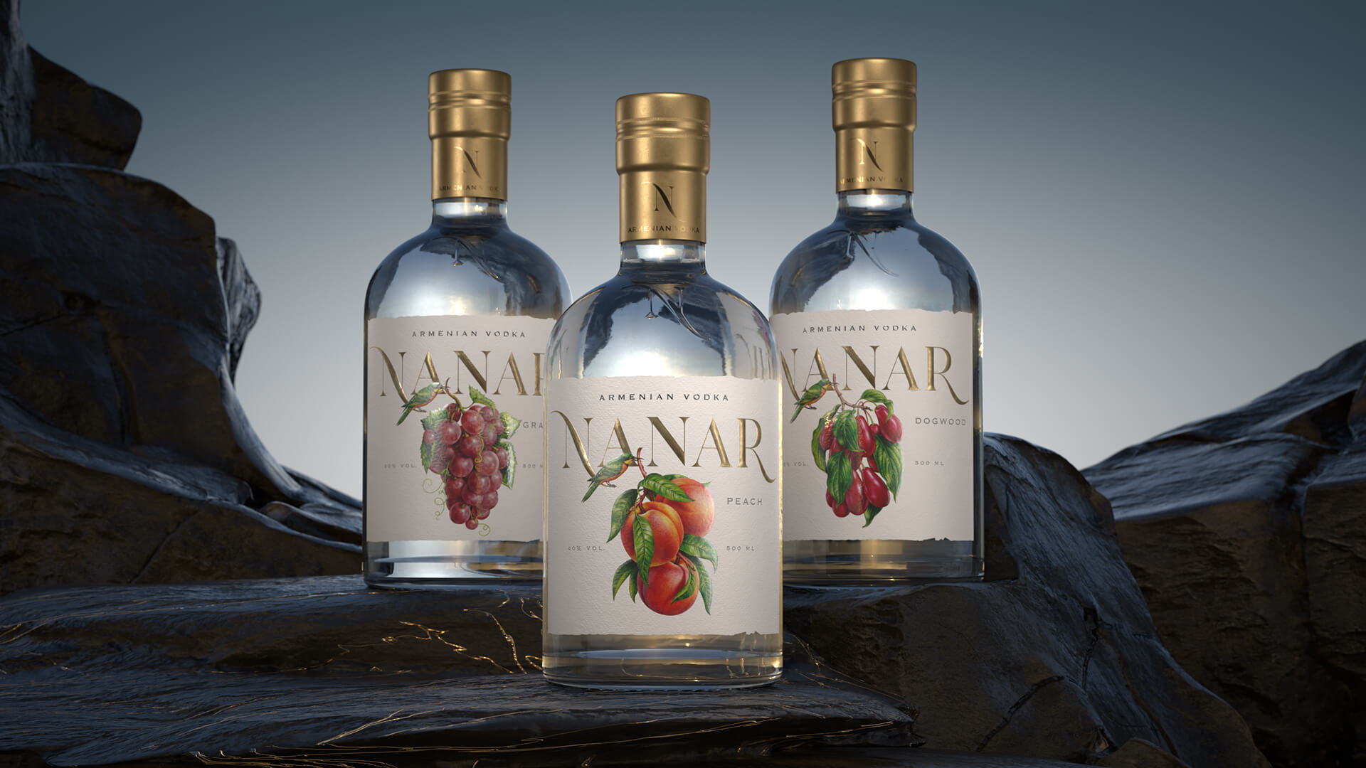 N A N A R fruit vodka — Изображение №5 — Брендинг, Иллюстрация на Dprofile