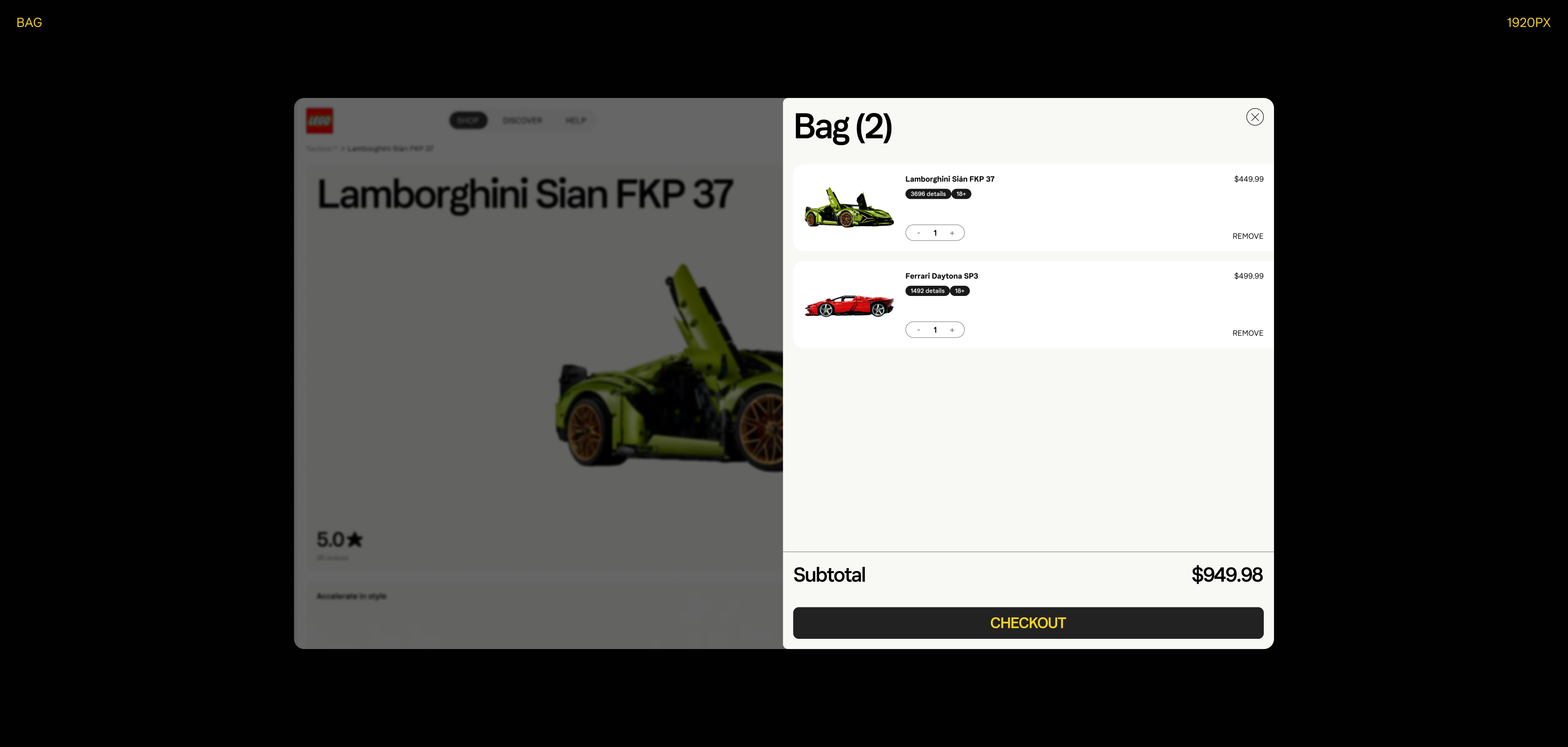 LEGO | E-commerce website — Изображение №12 — Интерфейсы, Графика на Dprofile