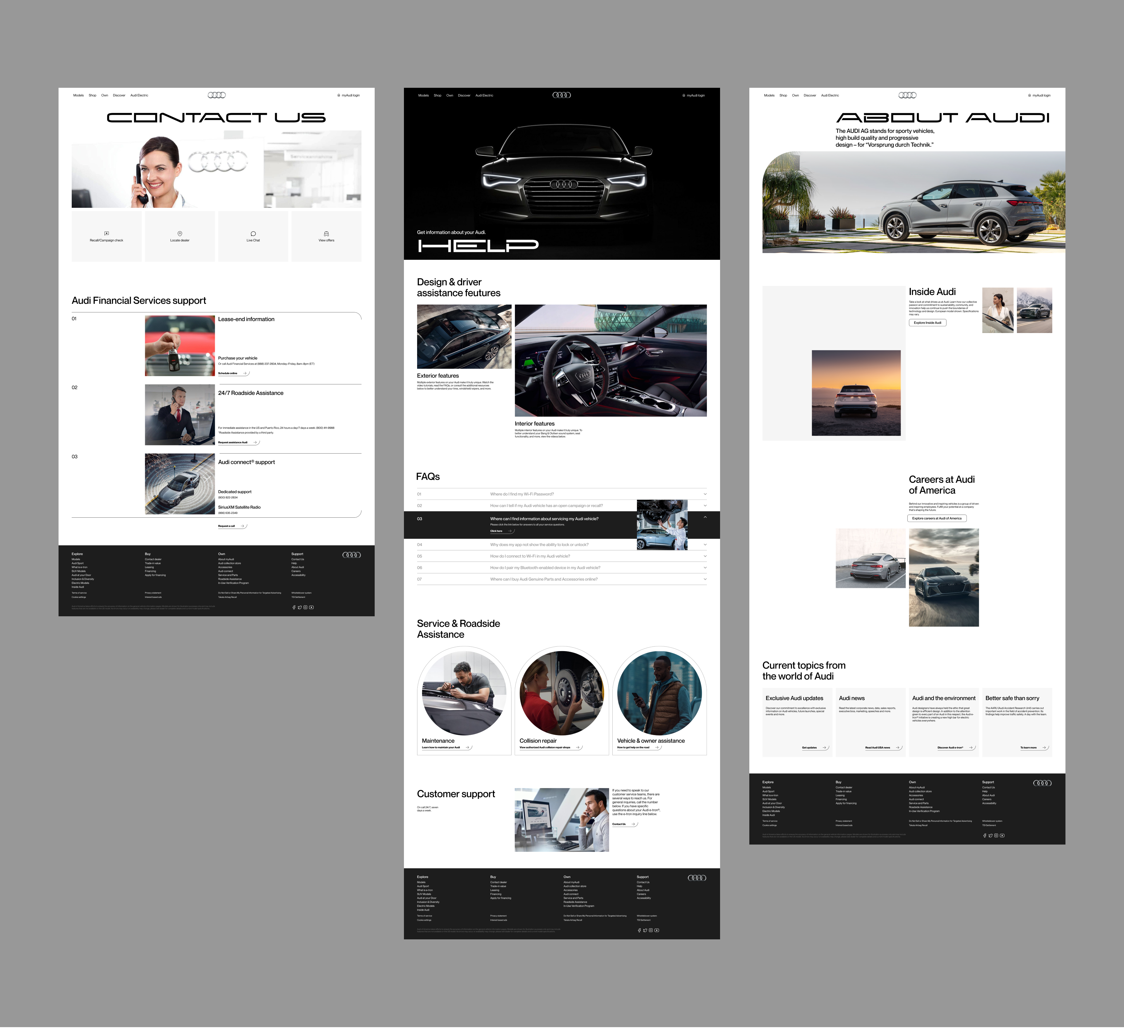 Audi | Corporate website redesign — Изображение №14 — Интерфейсы, Графика на Dprofile