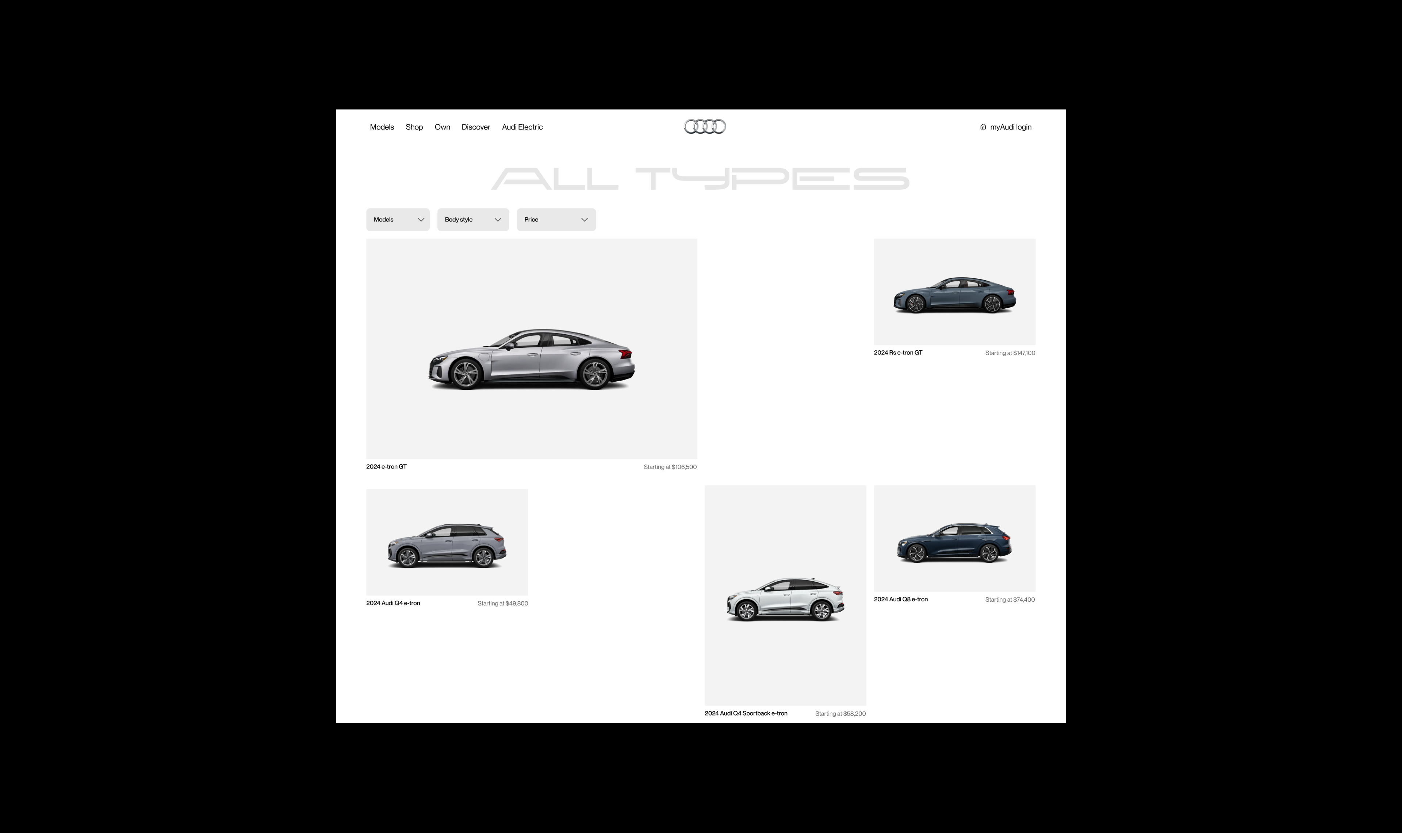 Audi | Corporate website redesign — Изображение №11 — Интерфейсы, Графика на Dprofile