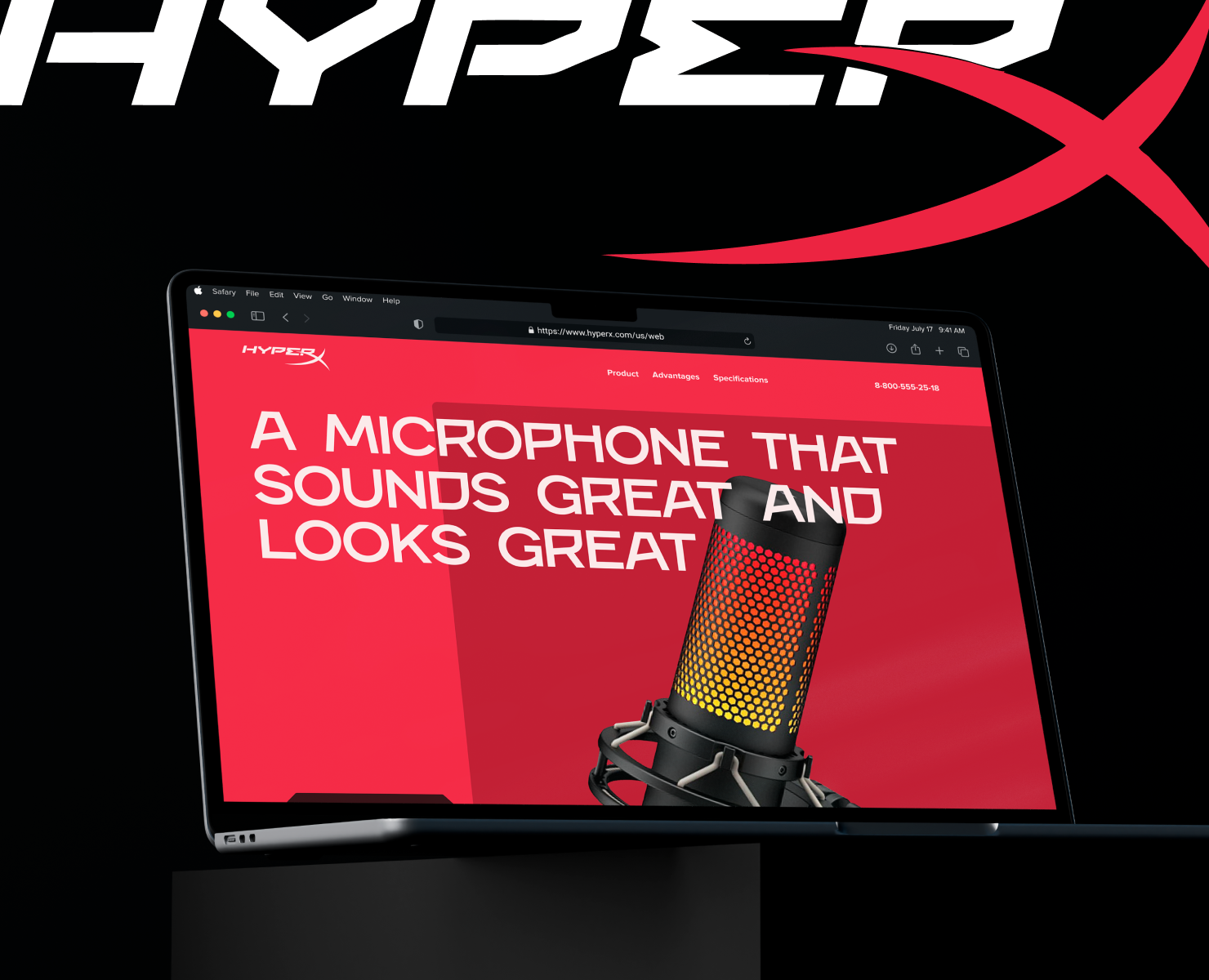 HyperX | Landing Page — Интерфейсы, Графика на Dprofile