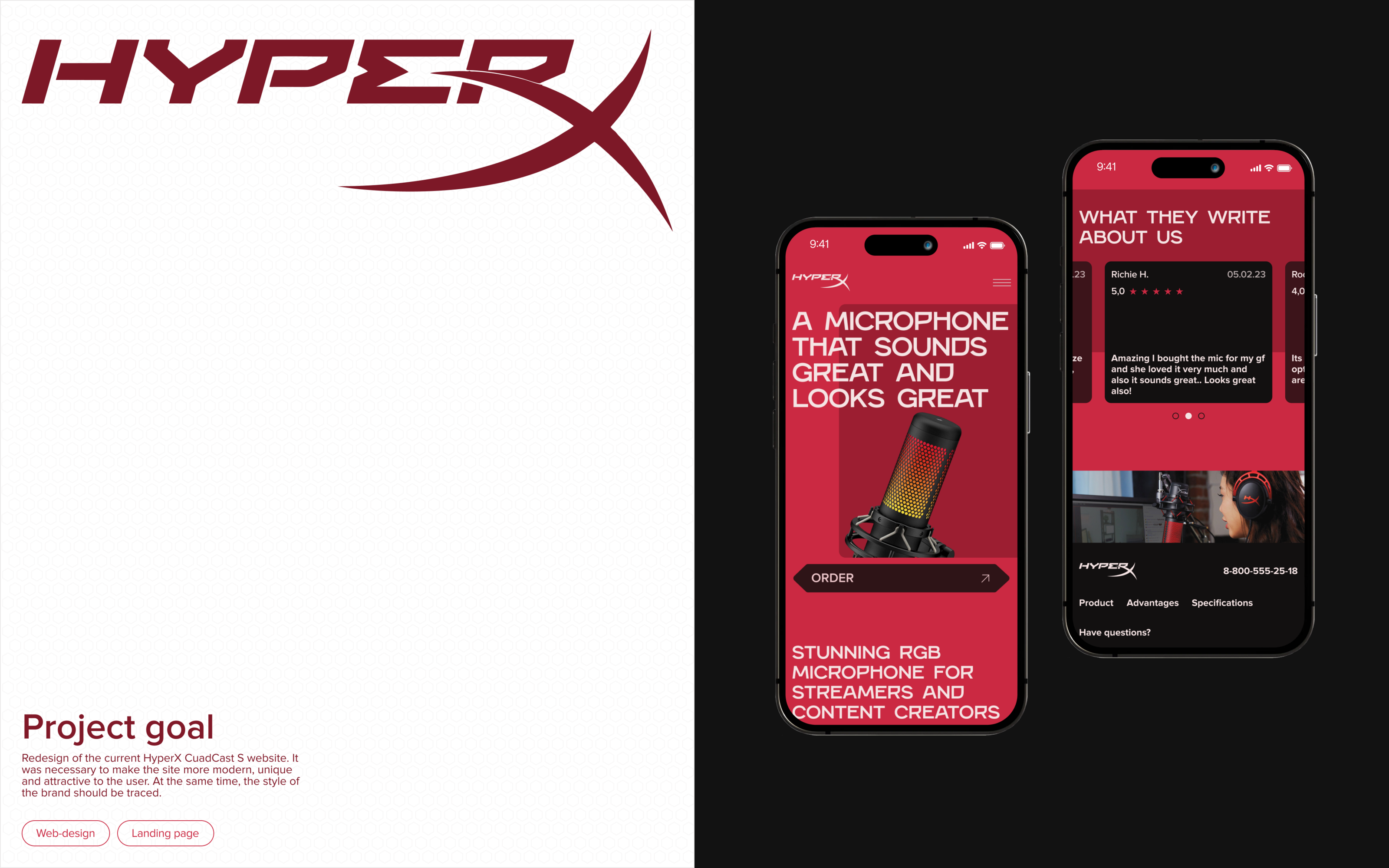 HyperX | Landing Page — Изображение №2 — Интерфейсы, Графика на Dprofile