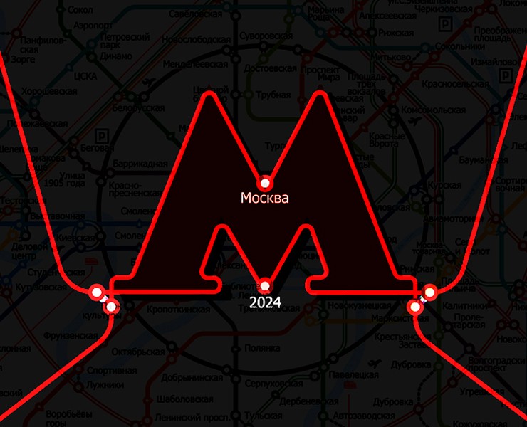 Moscow — Metro Map — Графика, Анимация на Dprofile