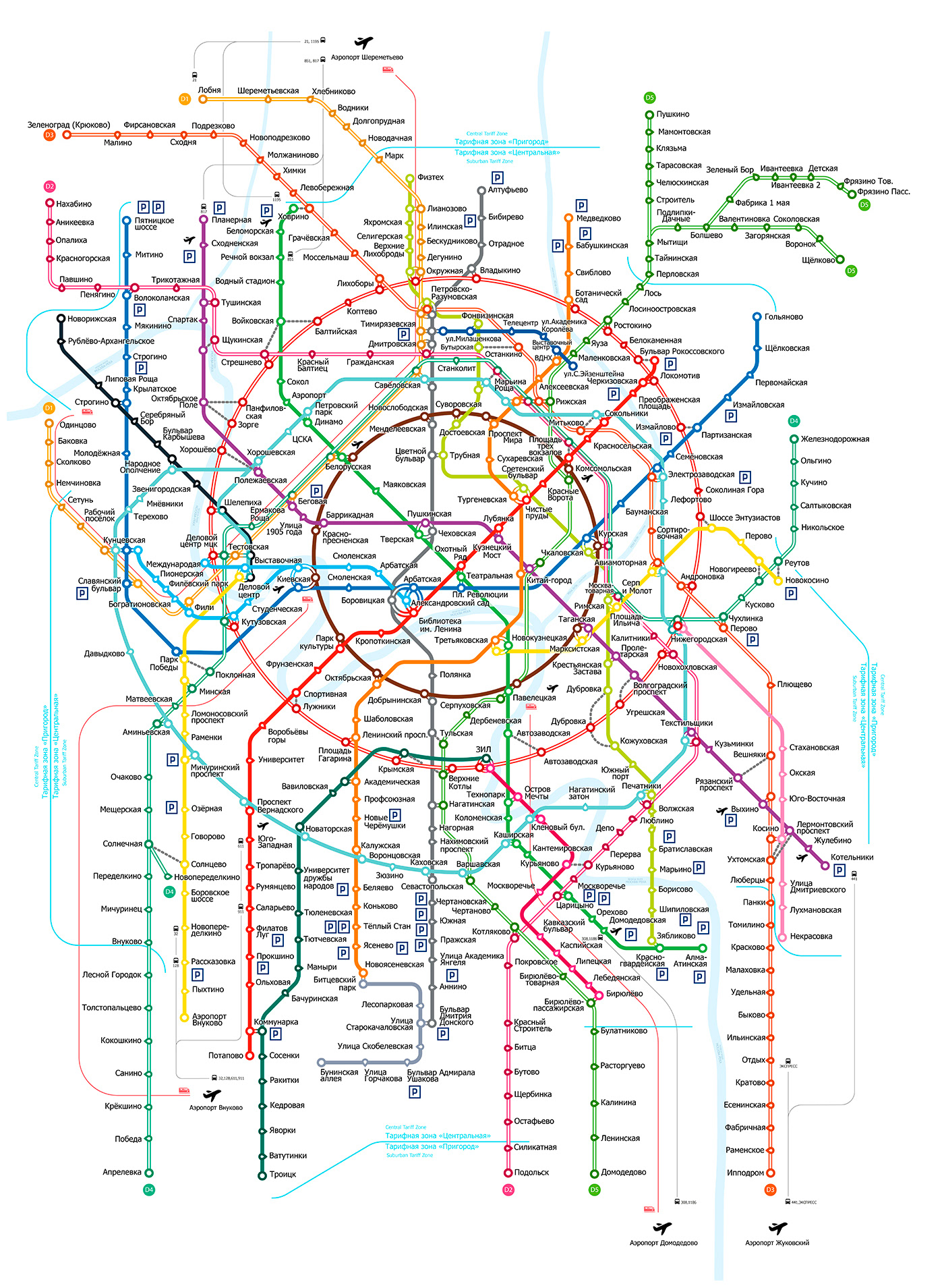 Moscow — Metro Map — Изображение №5 — Графика, Анимация на Dprofile