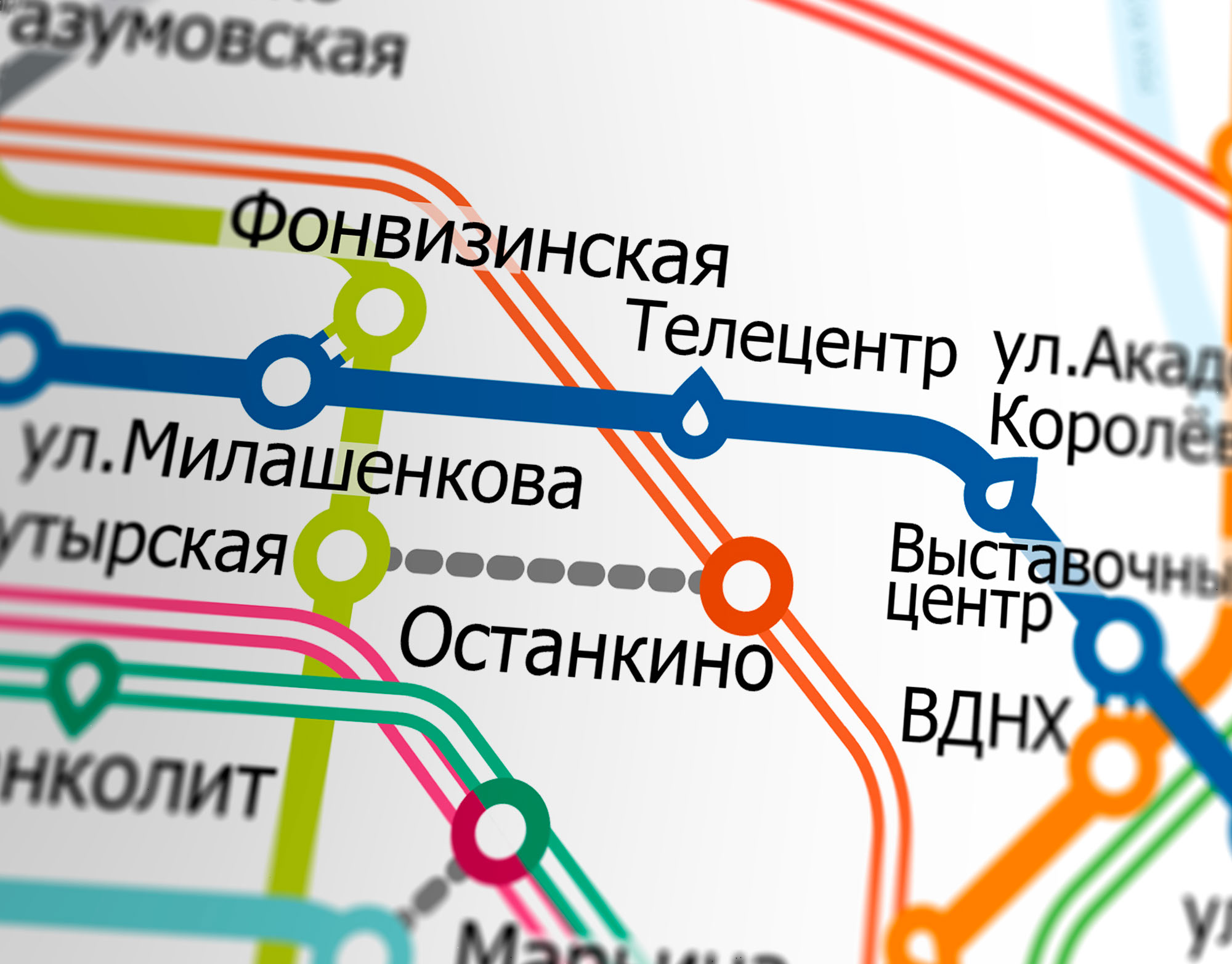 Moscow — Metro Map — Изображение №4 — Графика, Анимация на Dprofile