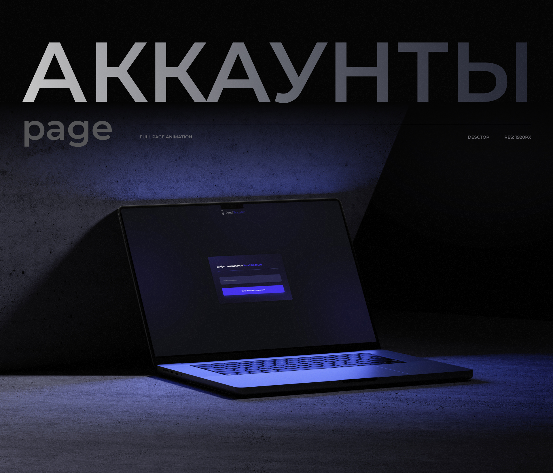 Брендинг и Оформление TradeLab платформы — Изображение №4 — Интерфейсы на Dprofile