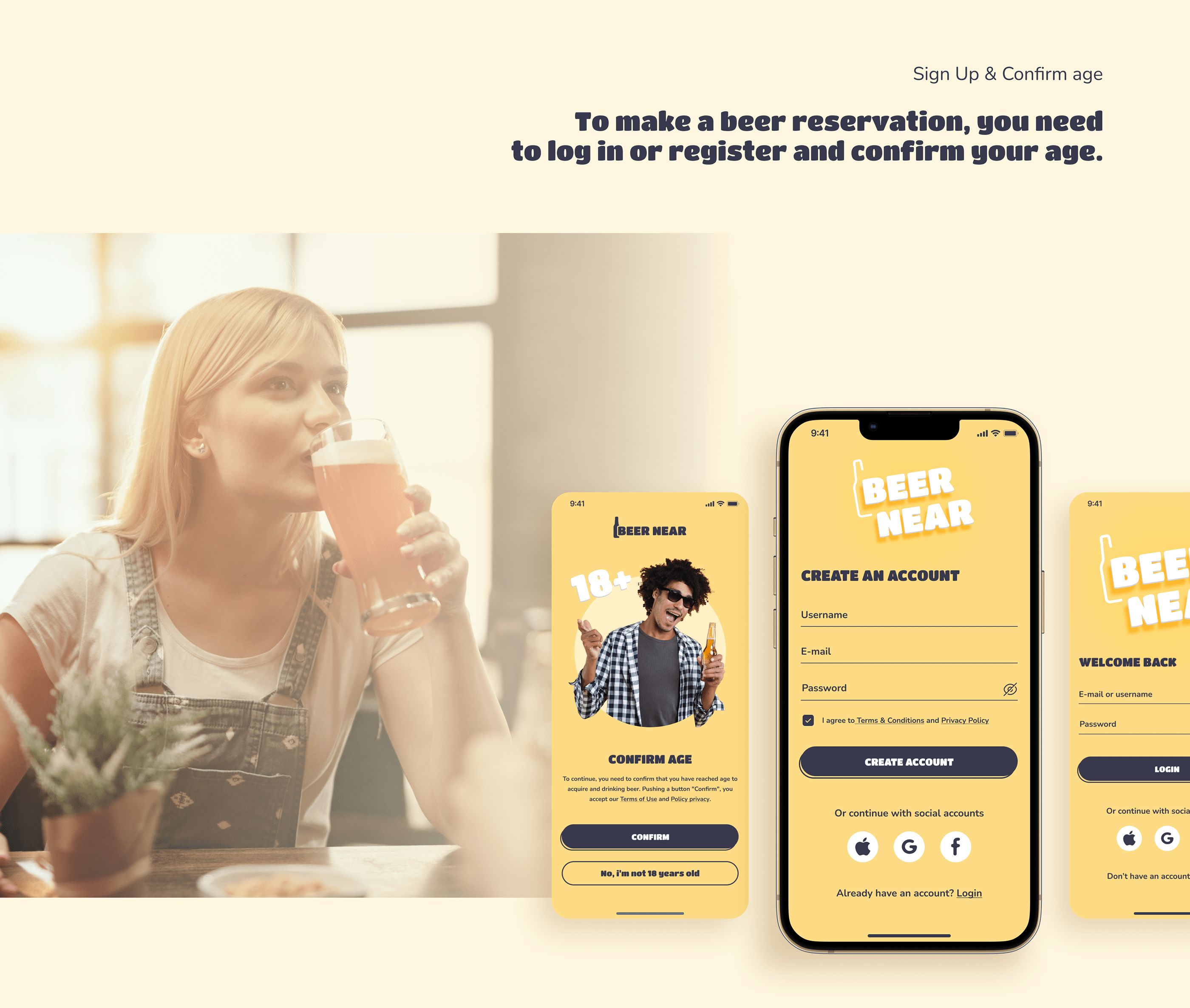 Mobile app "BEER NEAR" — Изображение №7 — Интерфейсы на Dprofile