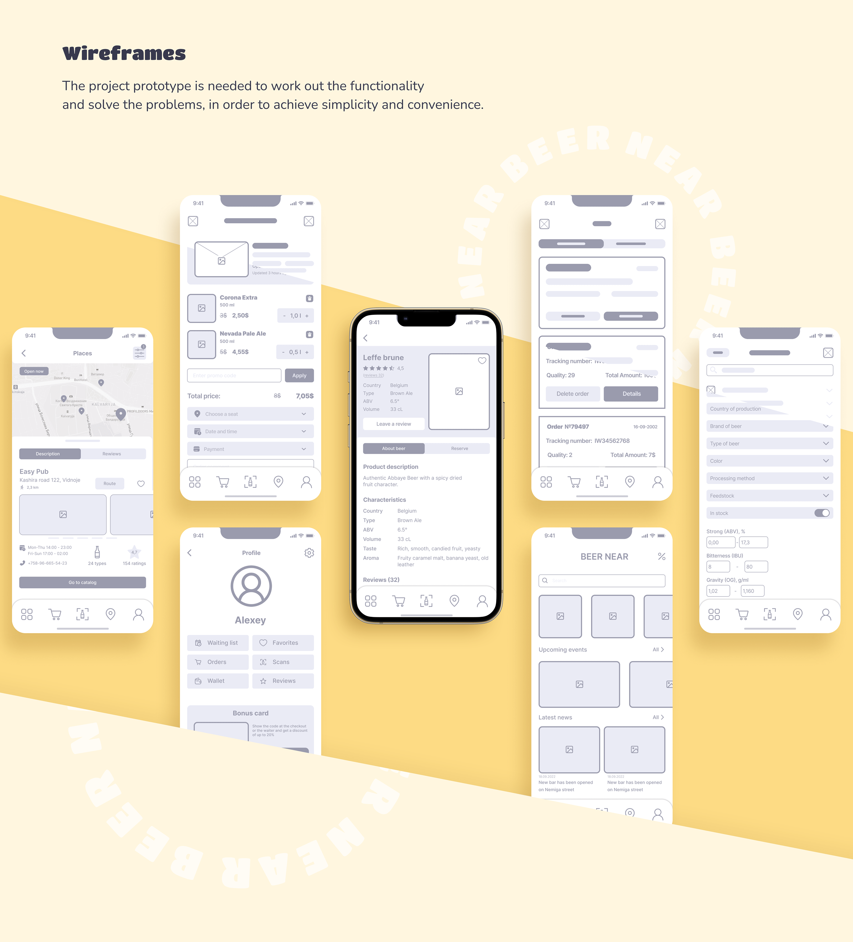 Mobile app "BEER NEAR" — Изображение №5 — Интерфейсы на Dprofile