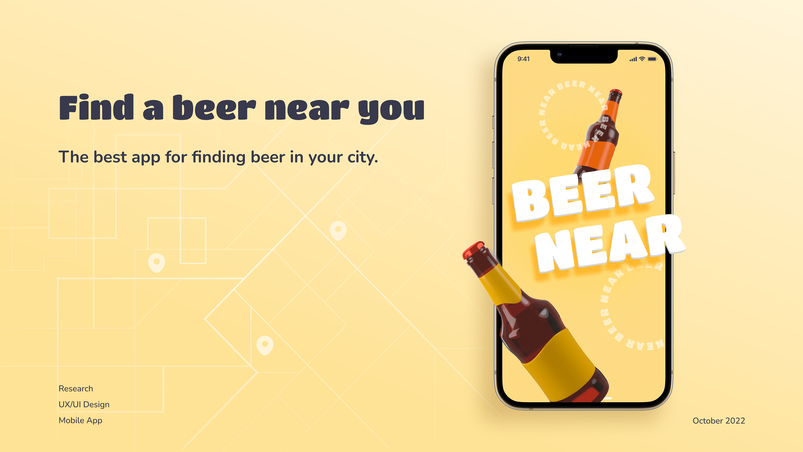 Mobile app "BEER NEAR" — Изображение №1 — Интерфейсы на Dprofile