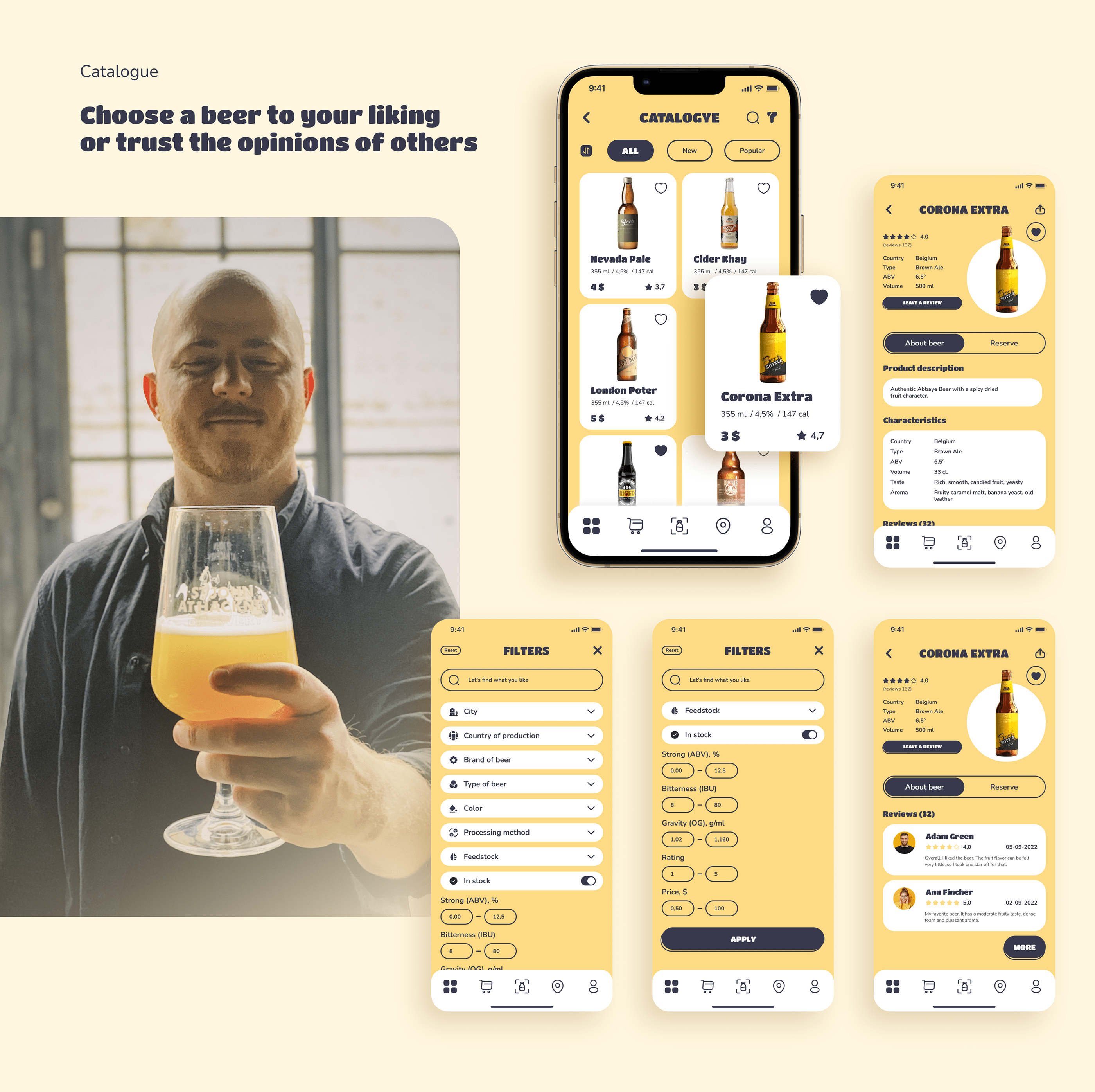 Mobile app "BEER NEAR" — Изображение №9 — Интерфейсы на Dprofile