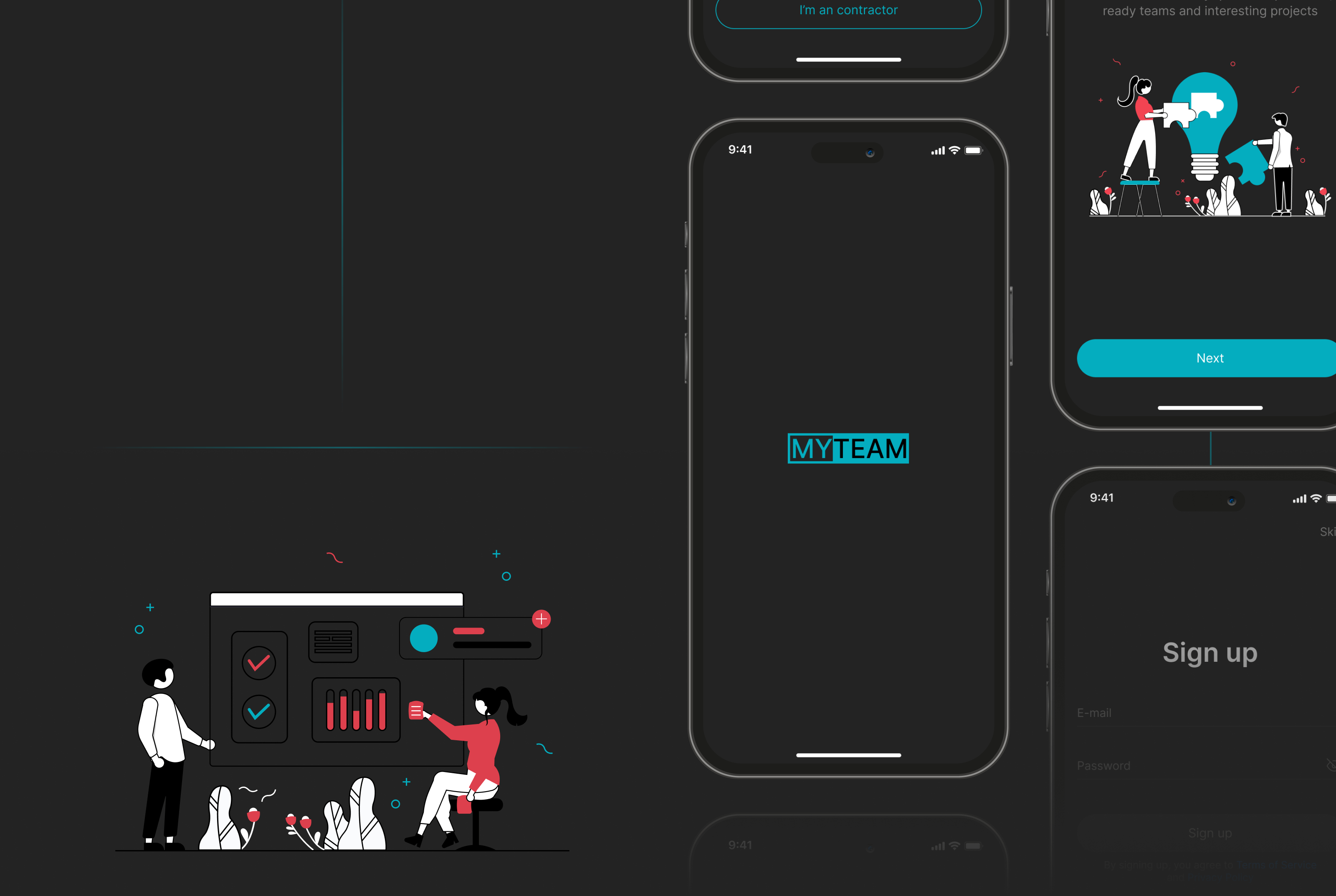 MY TEAM - mobile app — Изображение №6 — Интерфейсы на Dprofile