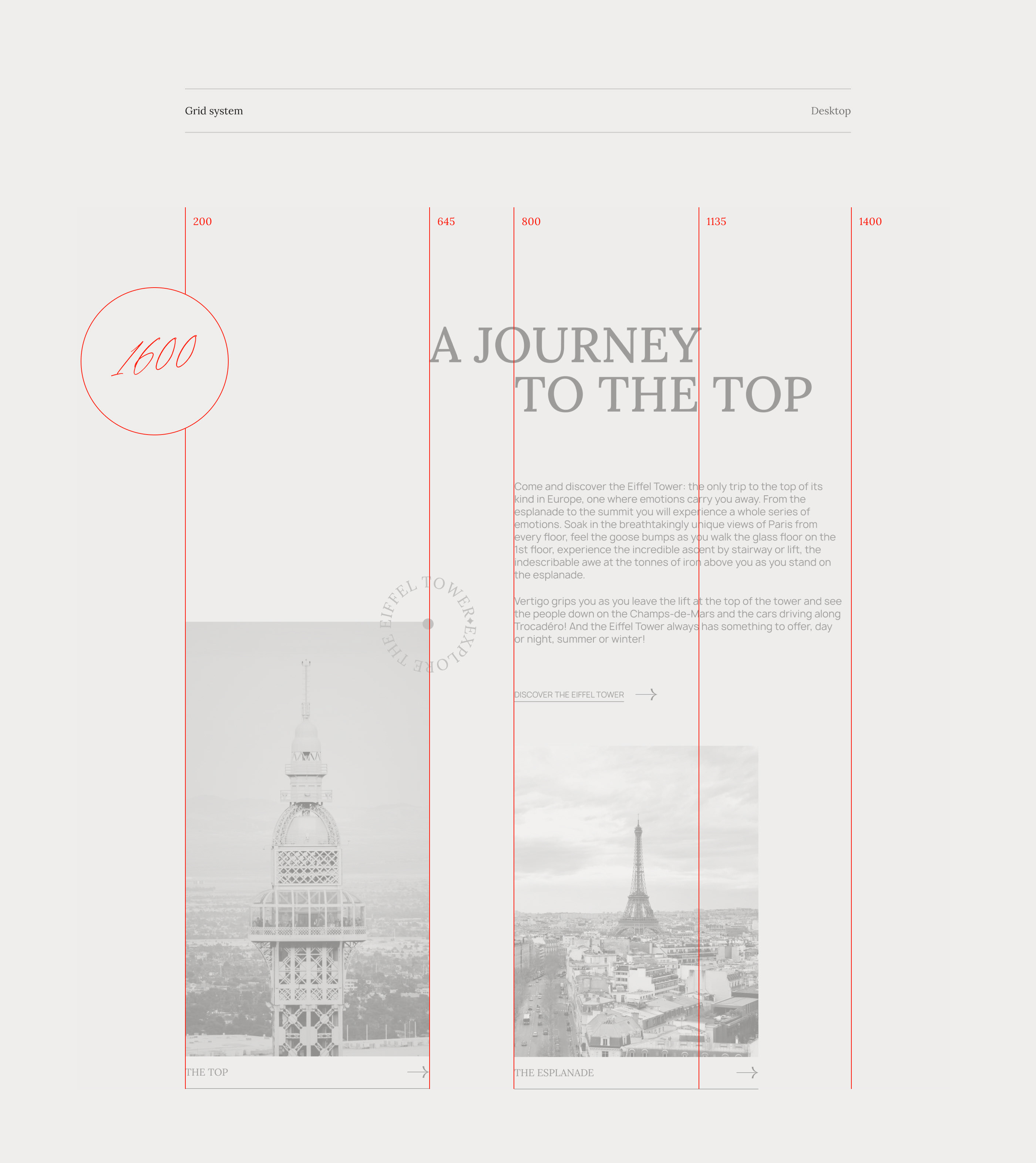 The Eiffel Tower - website concept — Изображение №6 — Интерфейсы, Графика на Dprofile