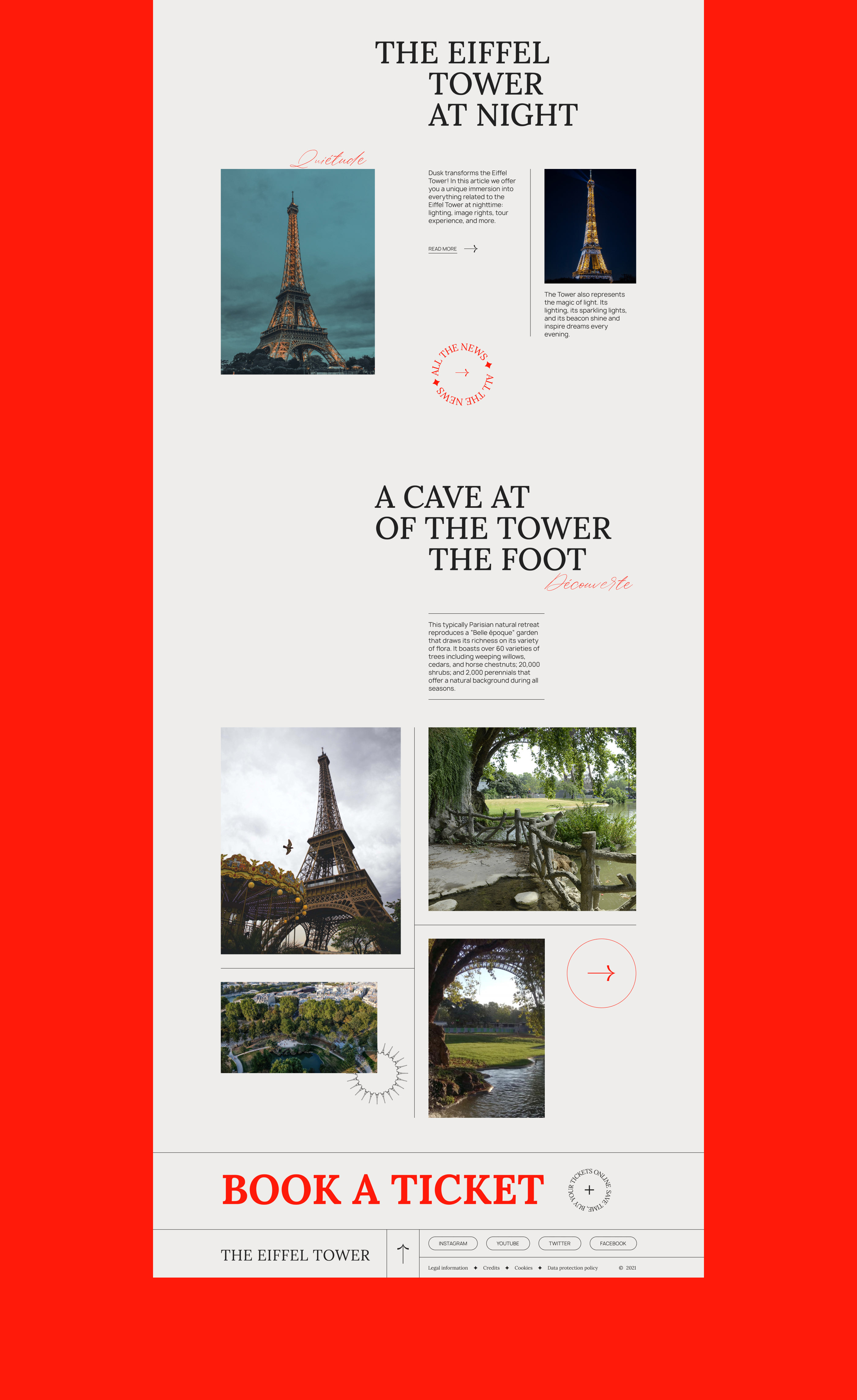 The Eiffel Tower - website concept — Изображение №5 — Интерфейсы, Графика на Dprofile