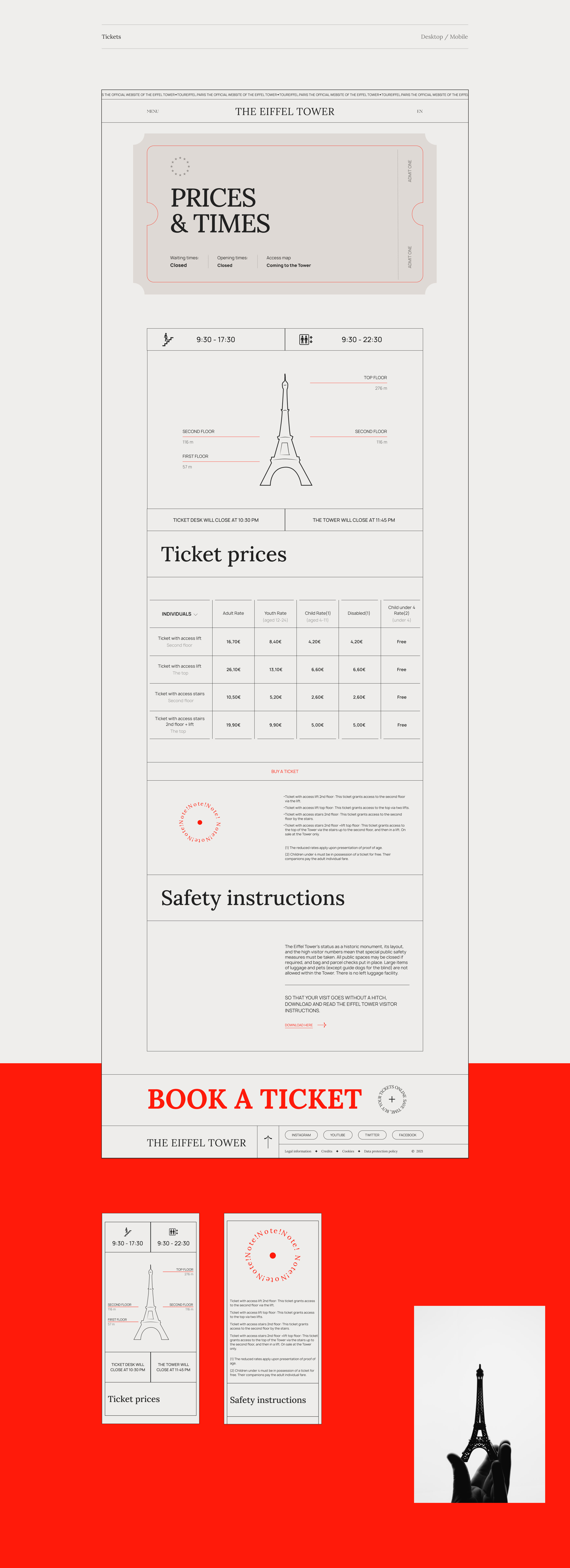 The Eiffel Tower - website concept — Изображение №12 — Интерфейсы, Графика на Dprofile
