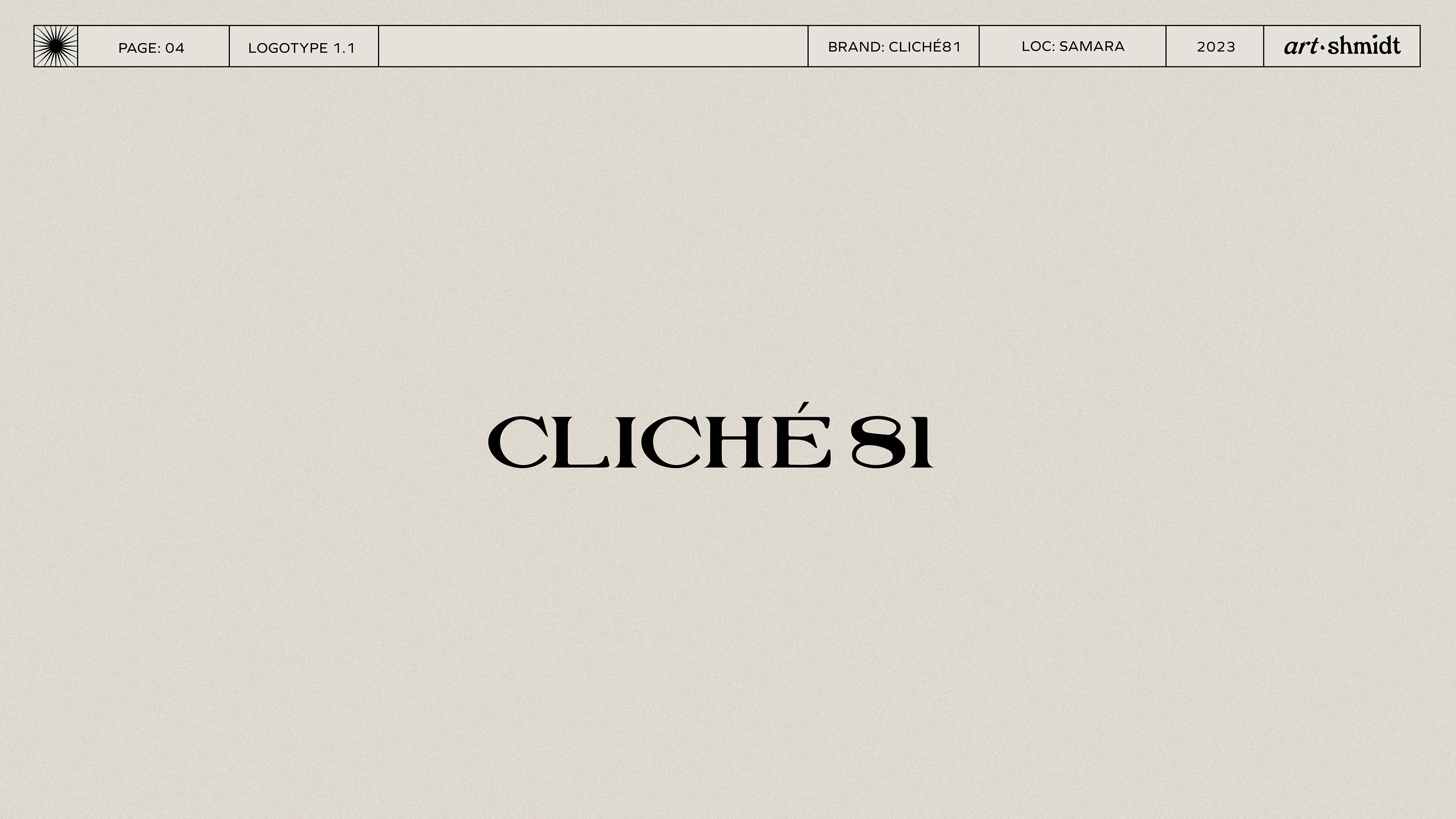 BRAND IDENTITY for CLICHE`81 — Изображение №4 — Брендинг на Dprofile