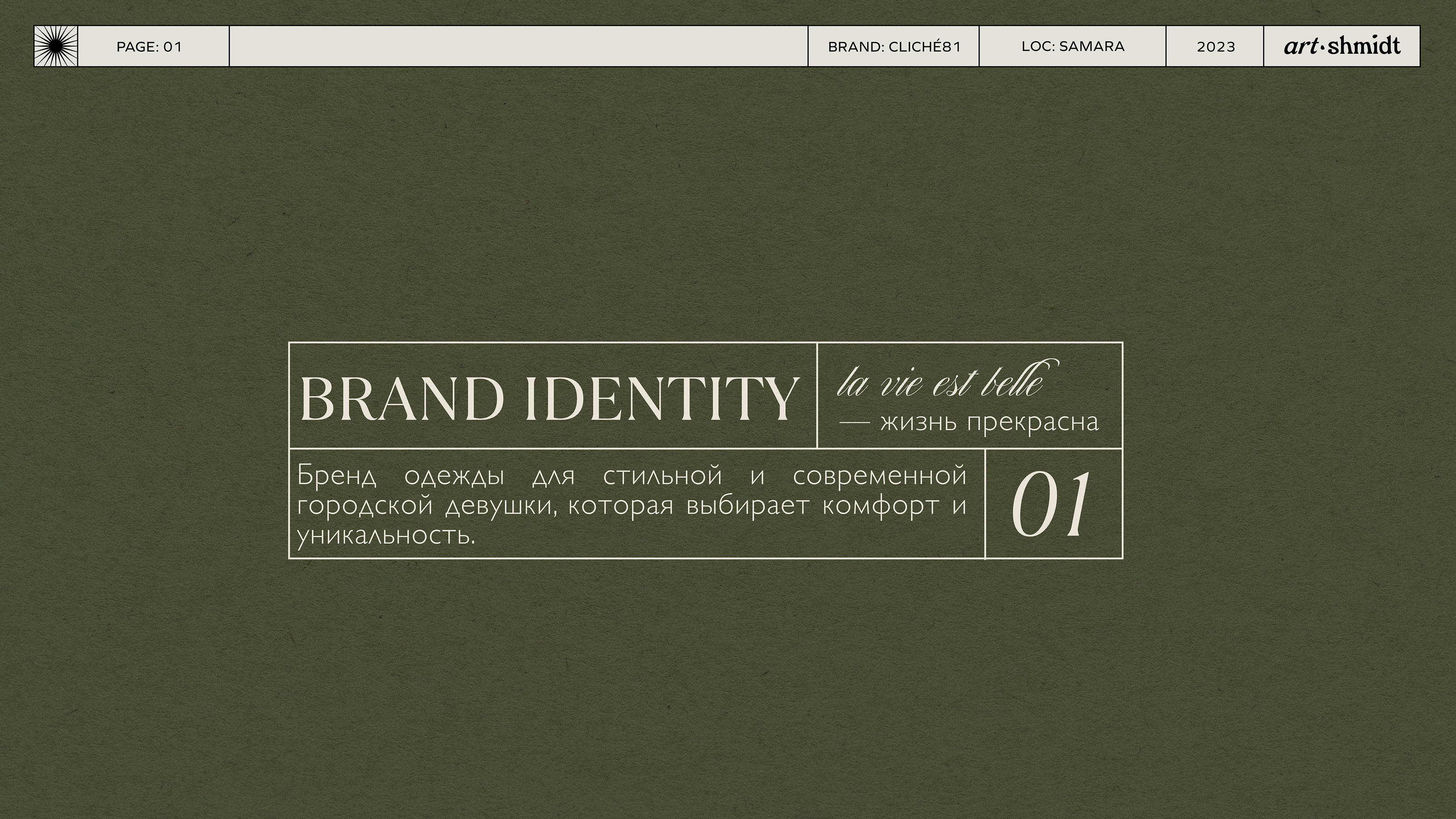 BRAND IDENTITY for CLICHE`81 — Изображение №1 — Брендинг на Dprofile
