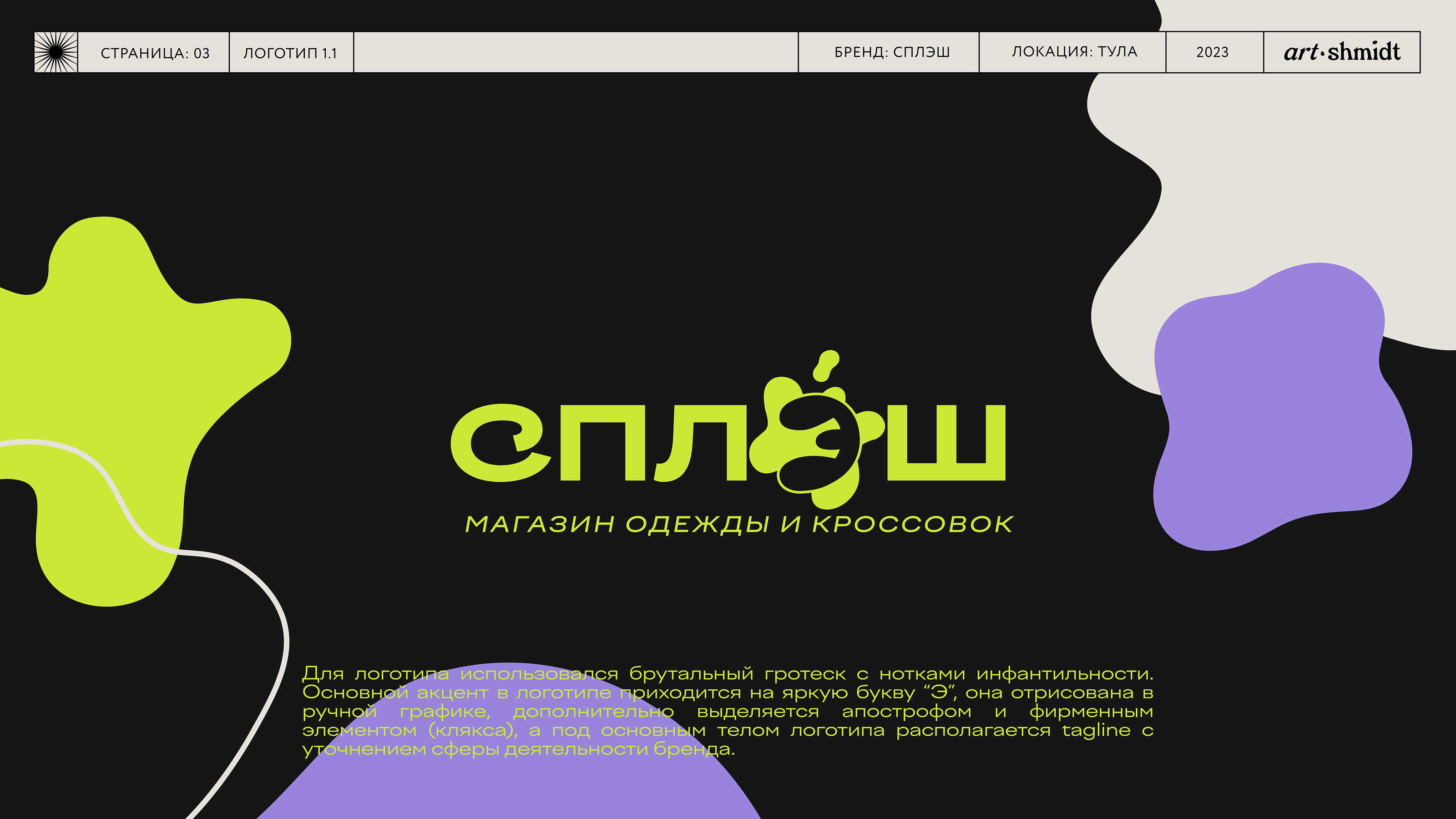 BRAND IDENTITY { СПЛЭШ } магазин обуви и одежды — Изображение №3 — Брендинг на Dprofile