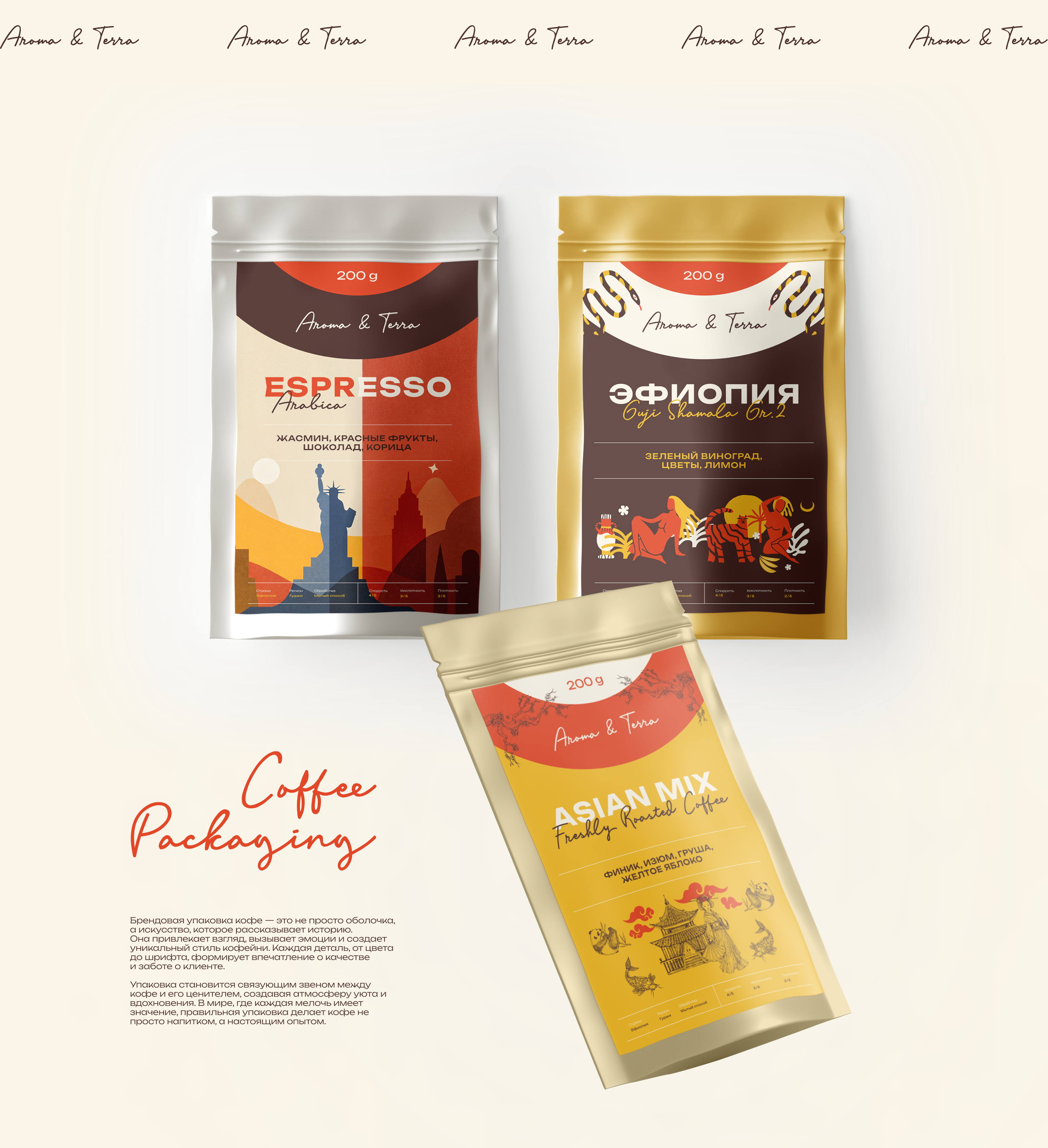 брендинг кофейни «Aroma & Terra» — Изображение №8 — Брендинг на Dprofile