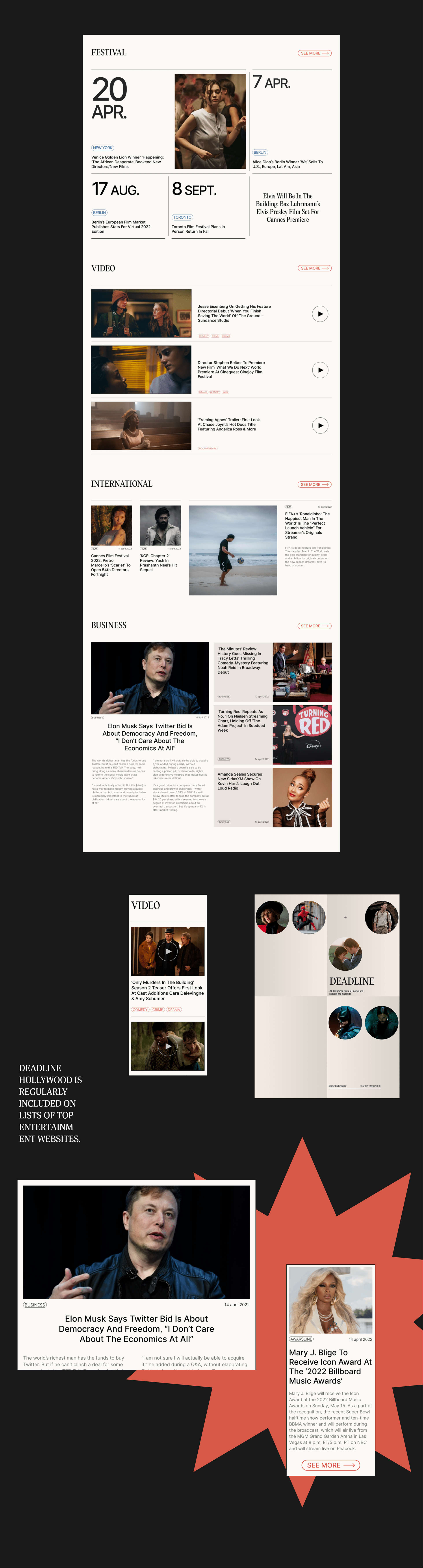 Deadline magazine | Redesign concept — Изображение №3 — Интерфейсы на Dprofile