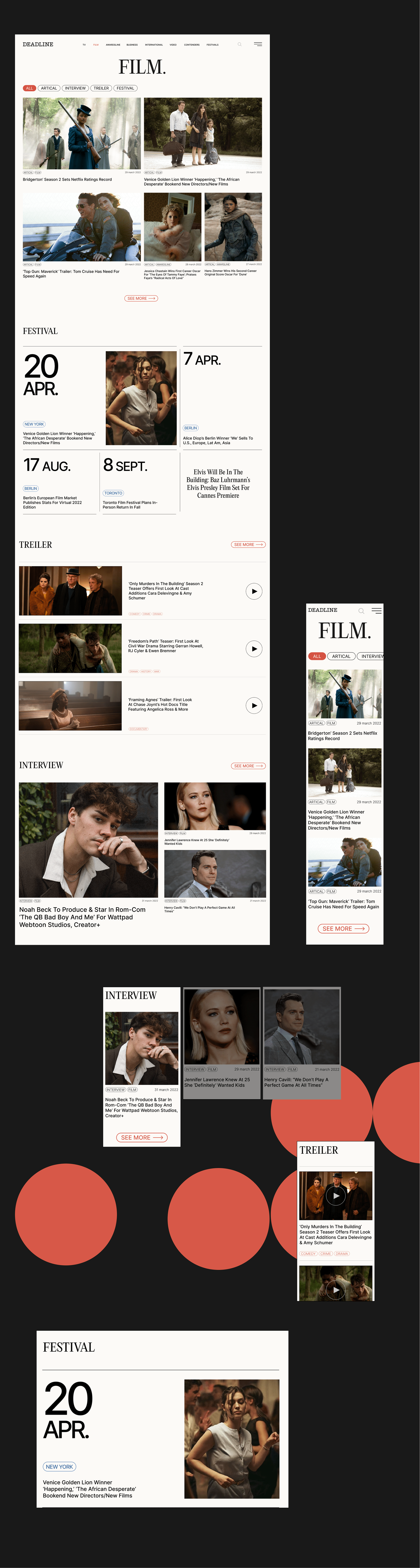 Deadline magazine | Redesign concept — Изображение №4 — Интерфейсы на Dprofile