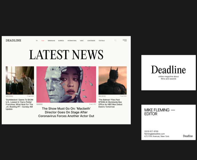Deadline magazine | Redesign concept — Интерфейсы на Dprofile