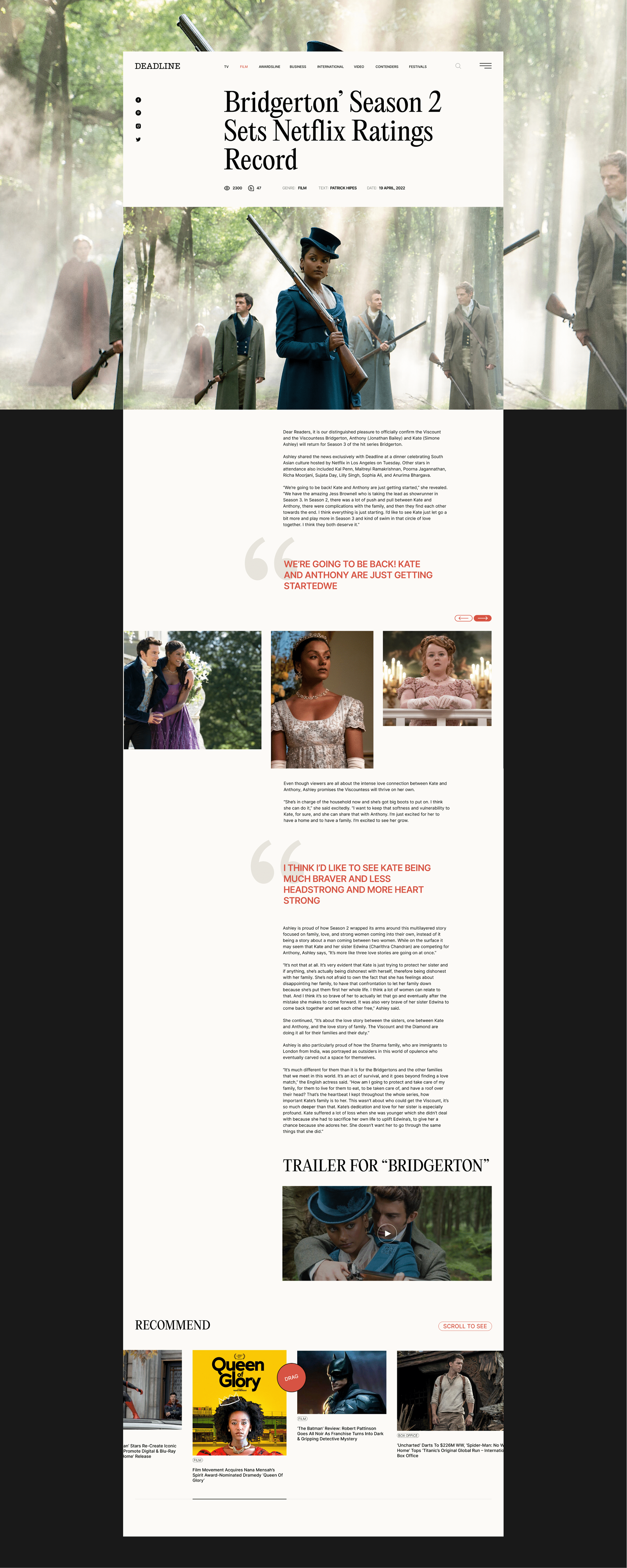 Deadline magazine | Redesign concept — Изображение №5 — Интерфейсы на Dprofile