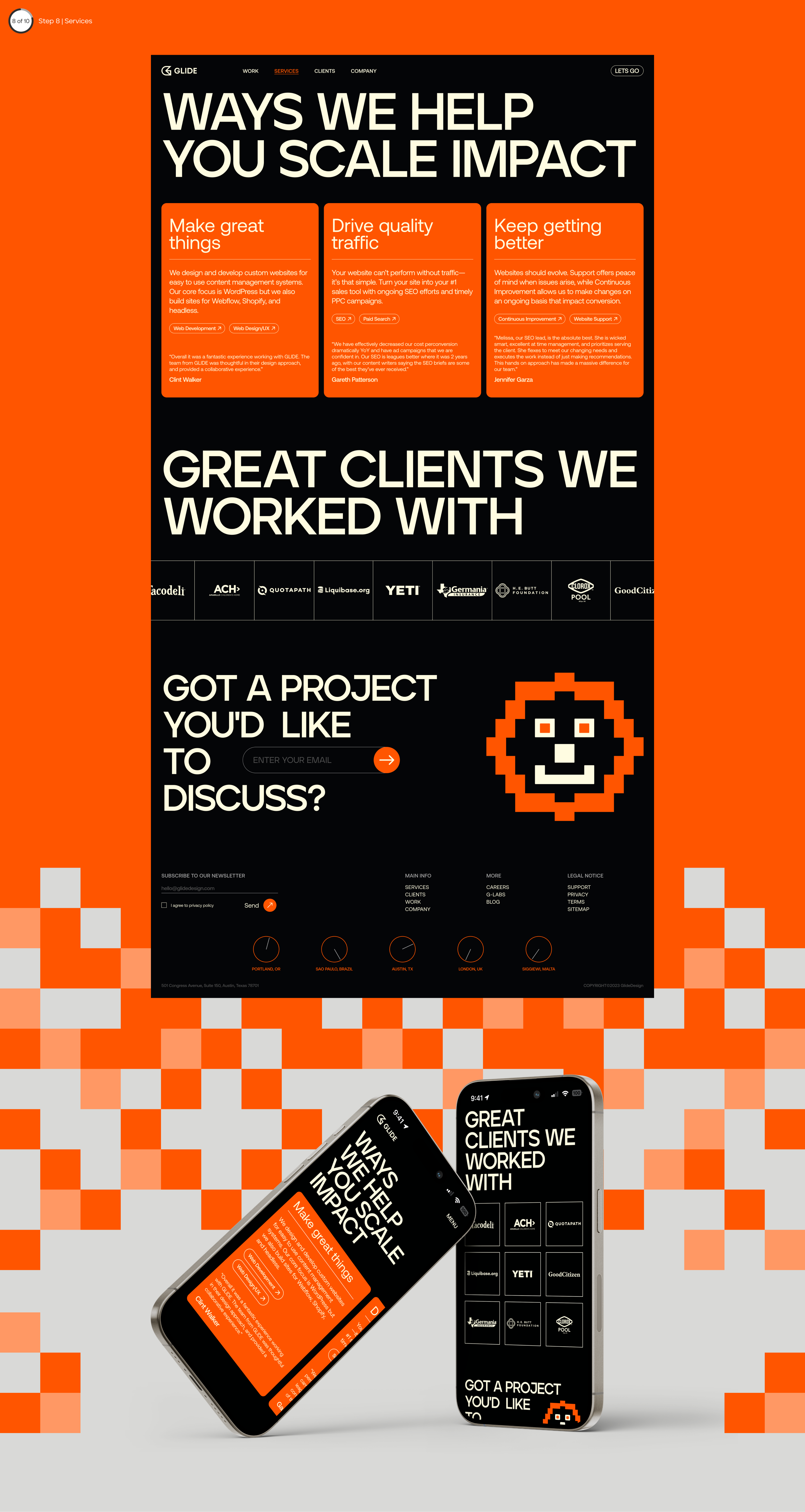 Agency website redesign | Glide design — Изображение №13 — Интерфейсы на Dprofile