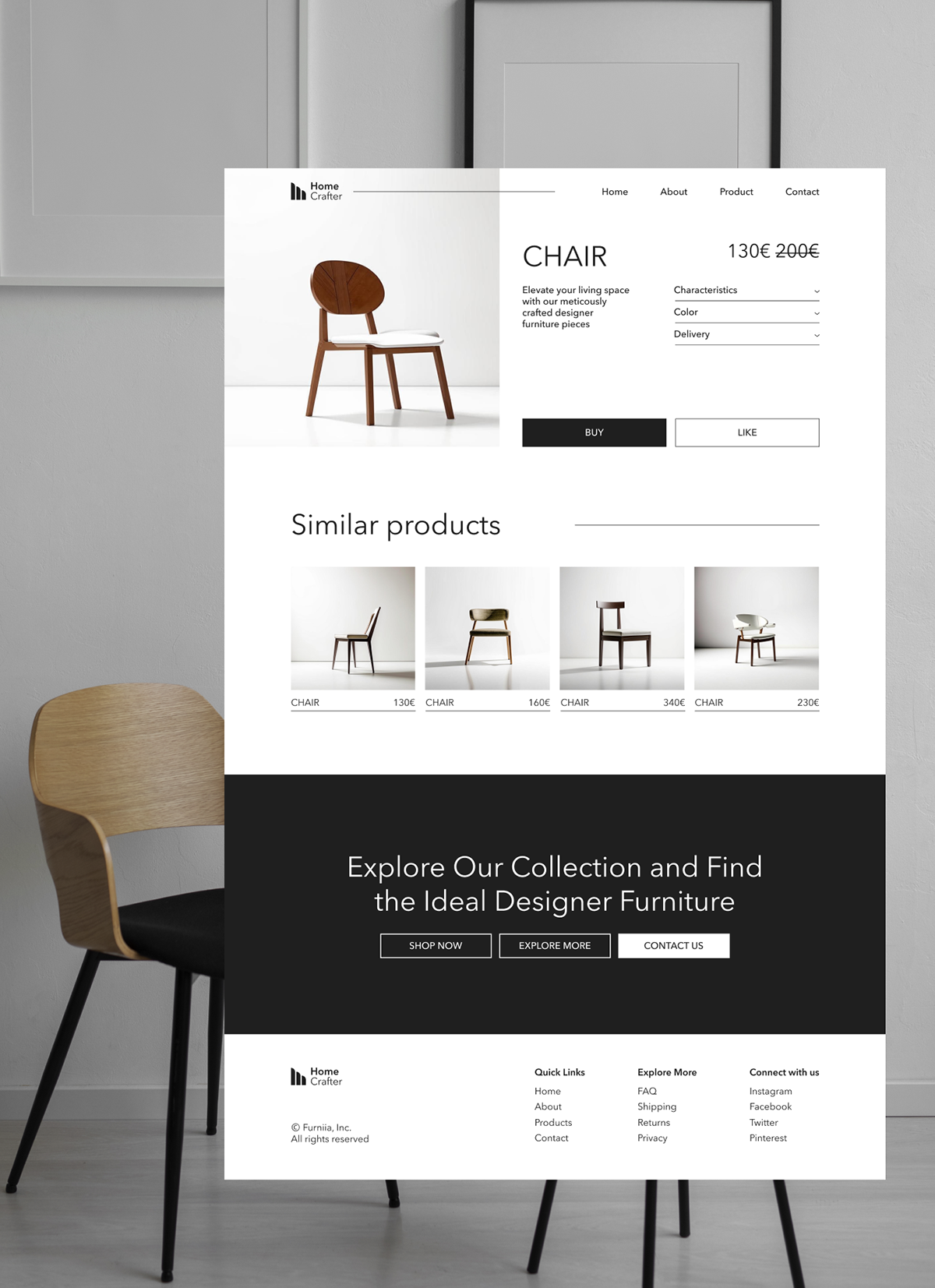 Furniture shop — Изображение №7 — Интерфейсы на Dprofile