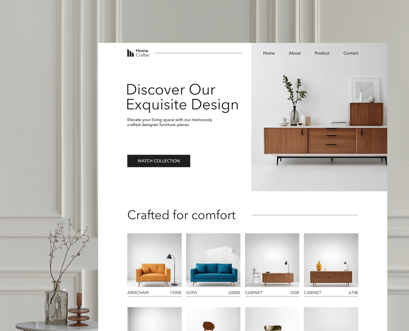 Furniture shop — Интерфейсы на Dprofile